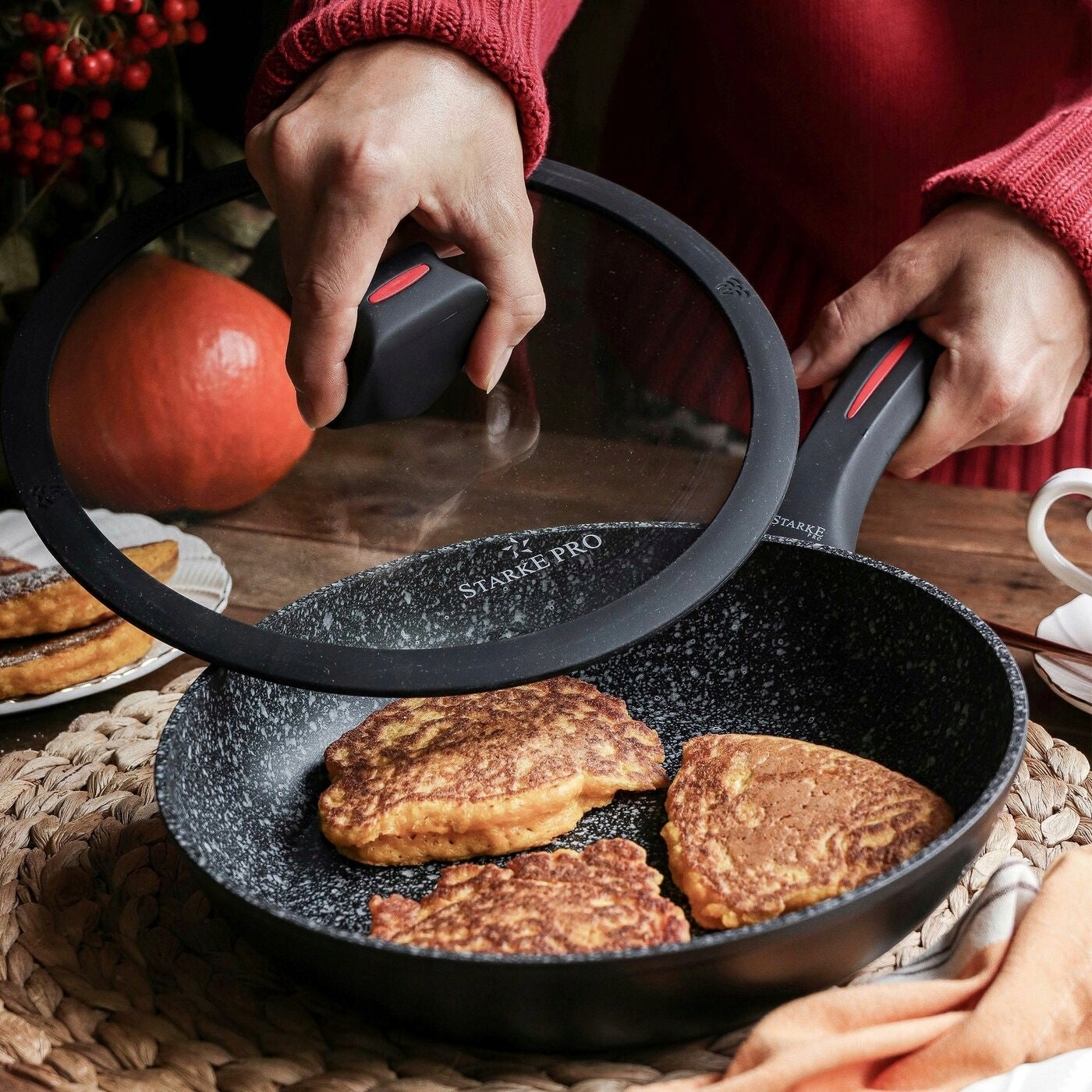 Granite PAN INDUCTION Solid GAS Starke Pro Piccante 24 cm Brand Starke Pro