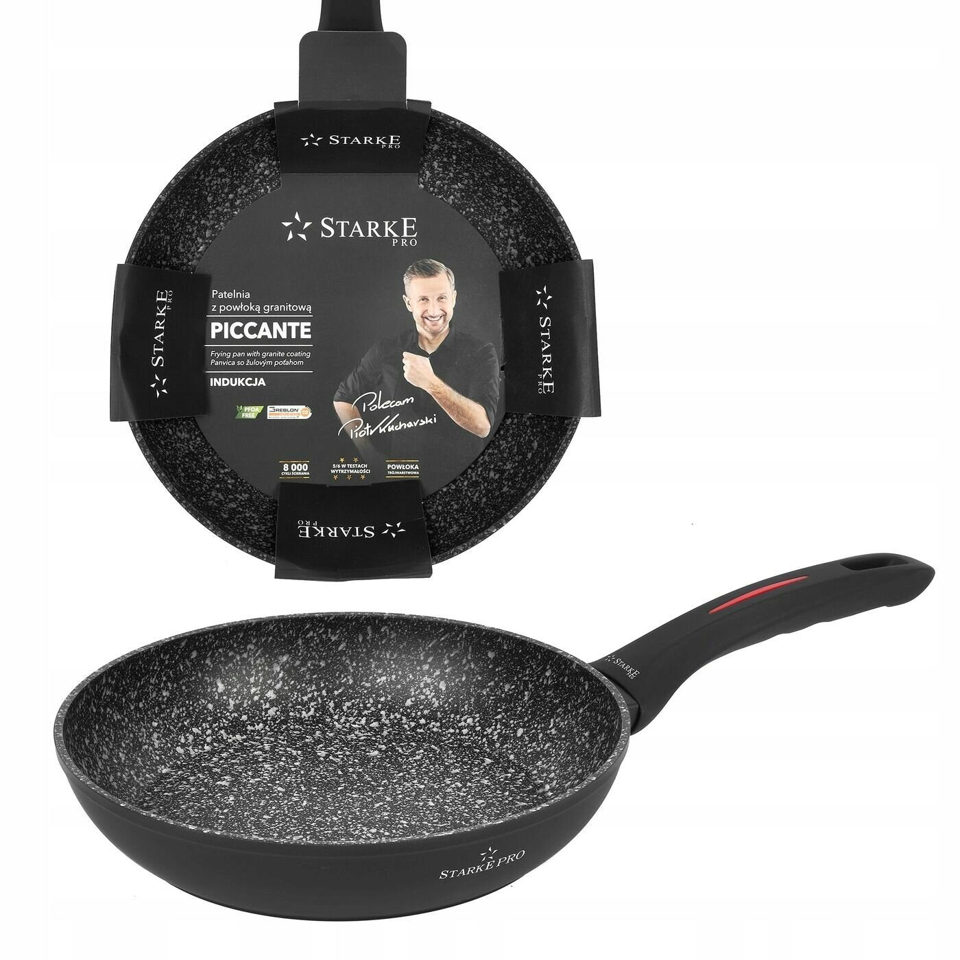 Granite PAN INDUCTION Solid GAS Starke Pro Piccante 24 cm