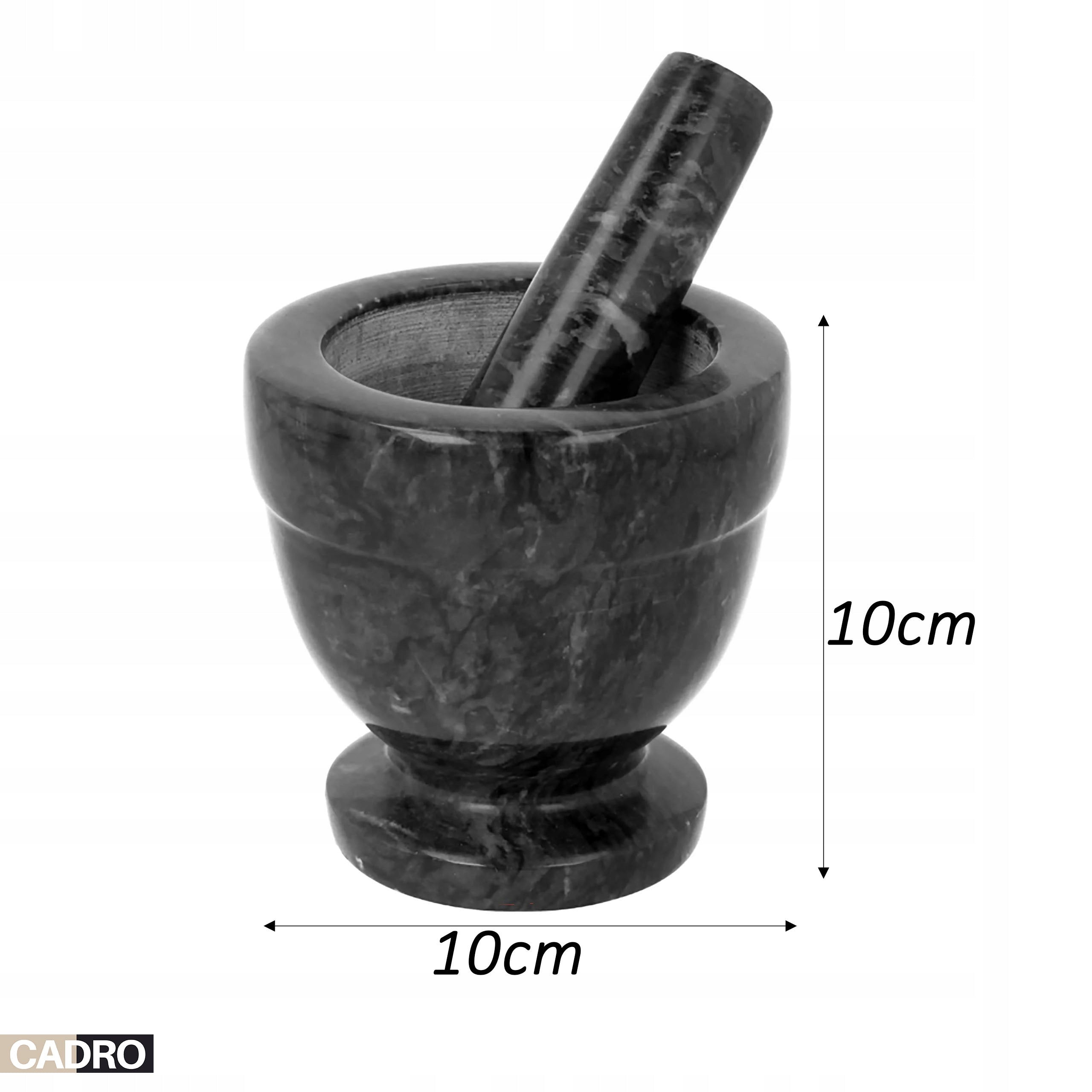 Granite Stone Mortar 10 cm with Kitchen Pestle for Herb Spices Packaging status original