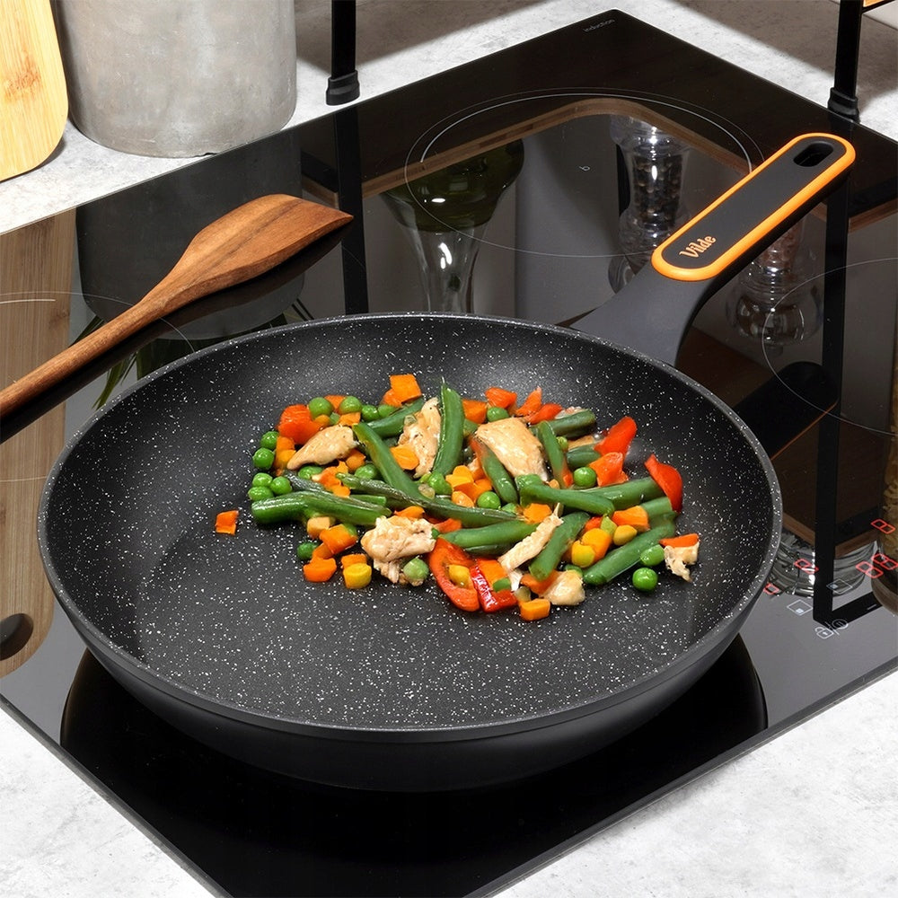 Granite pan 28 cm Vilde Terruna frying stewing meat vegetables fish Brand Vilde