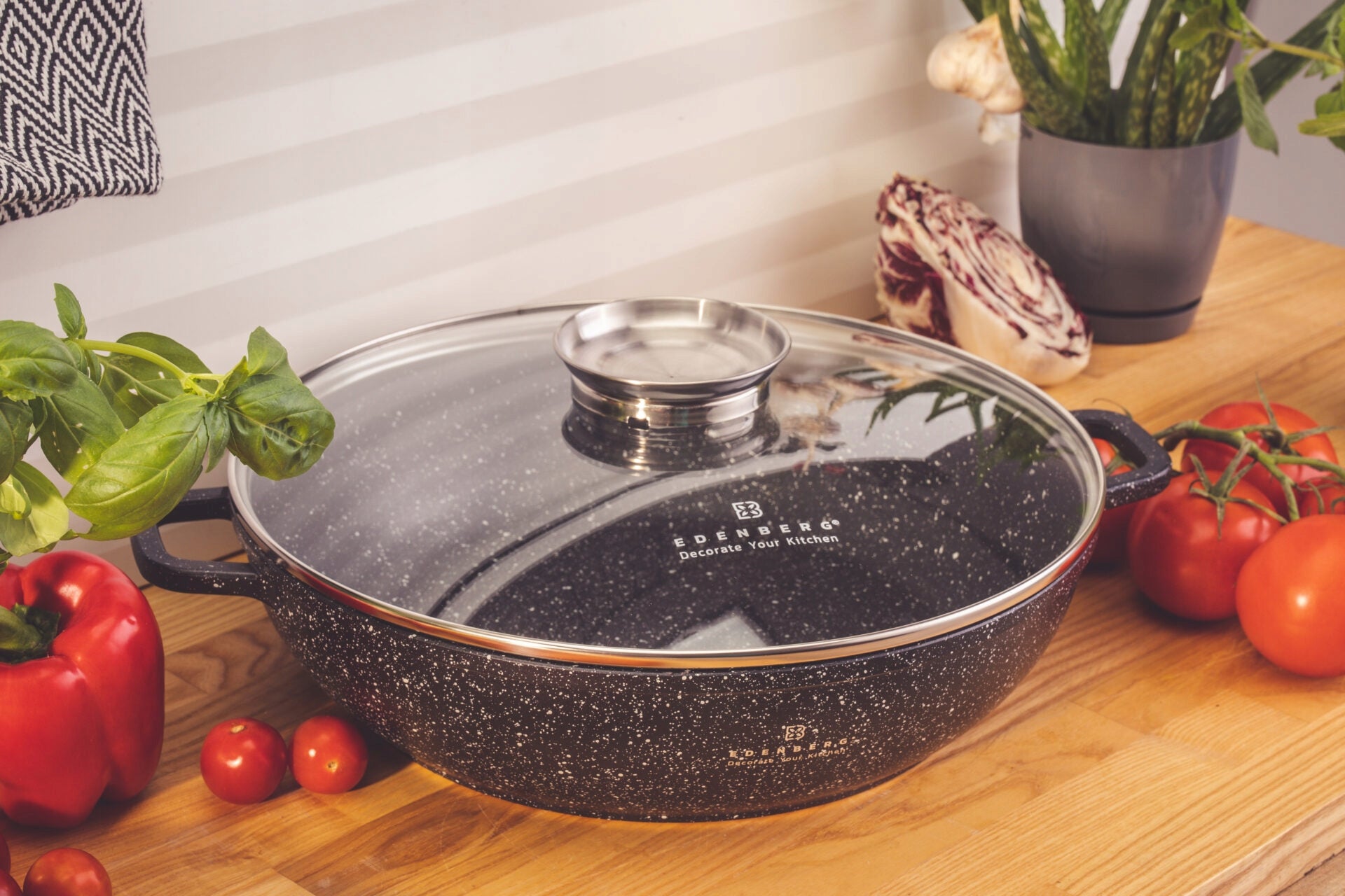Granite pot pan 3.3l induction Gas Brand Edenberg
