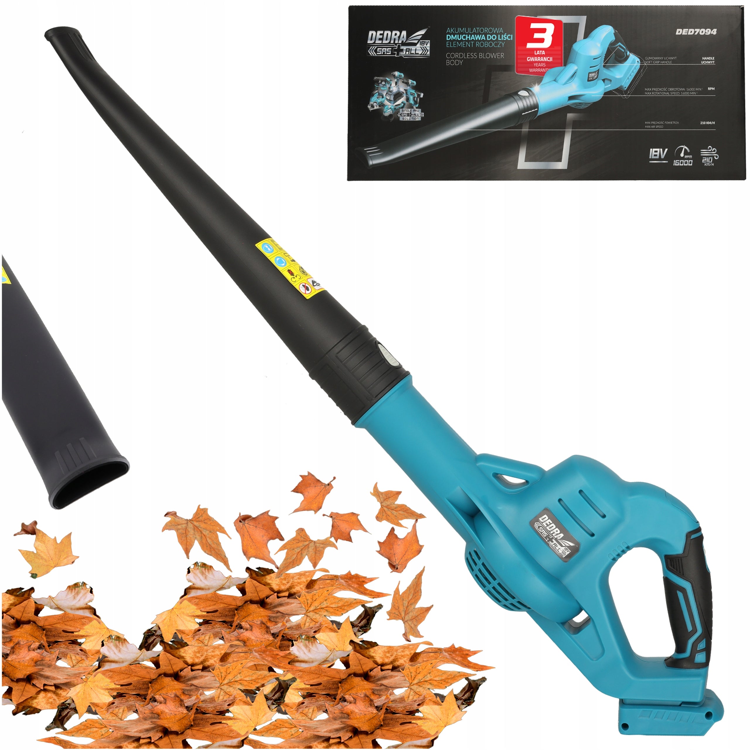 Grass Leaf Blower Cordless Garden Powerful for Dehumidification DEDRA