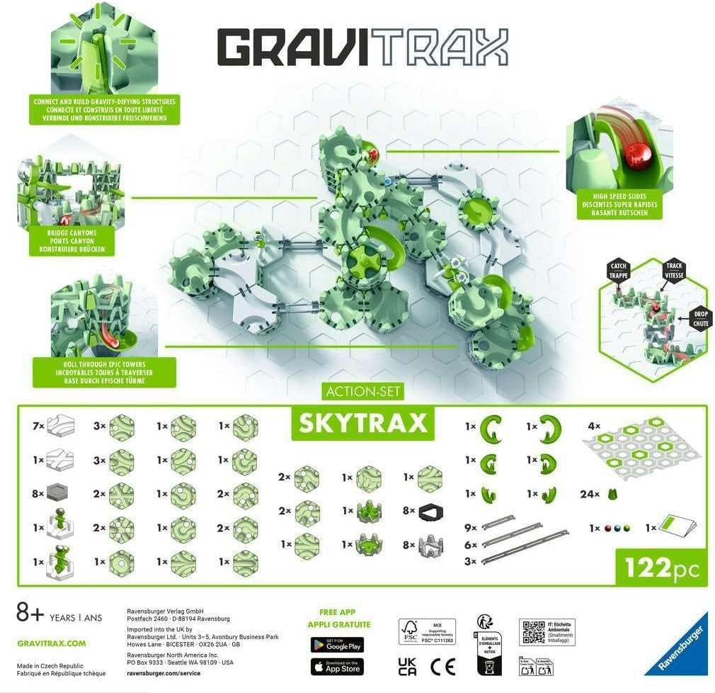 Gravitrax. Starter Kit. Skytrax M Ravensburger Kid's age 8＋ years