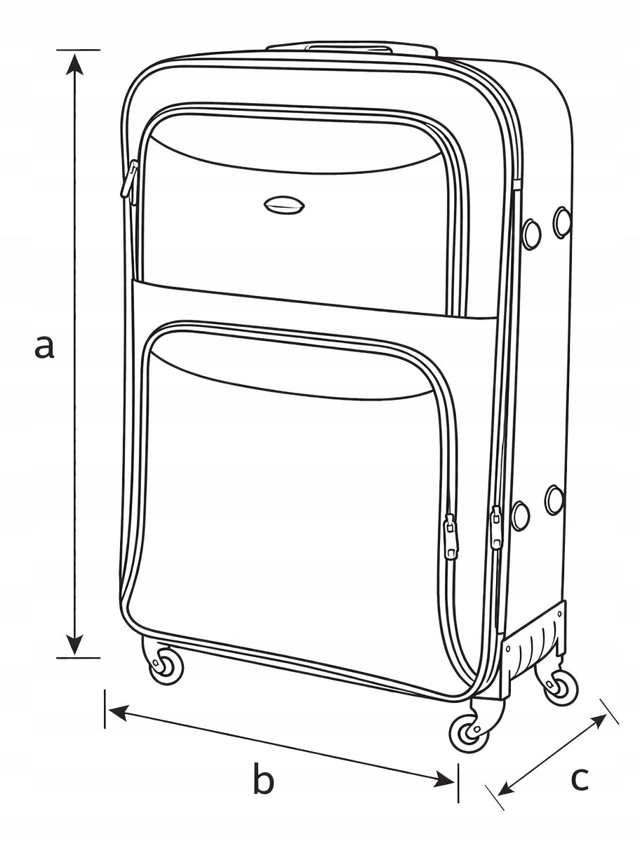 Gravitt 904-01 Large Material Suitcase 100l 4 Wheels Combination Lock Brand no brand