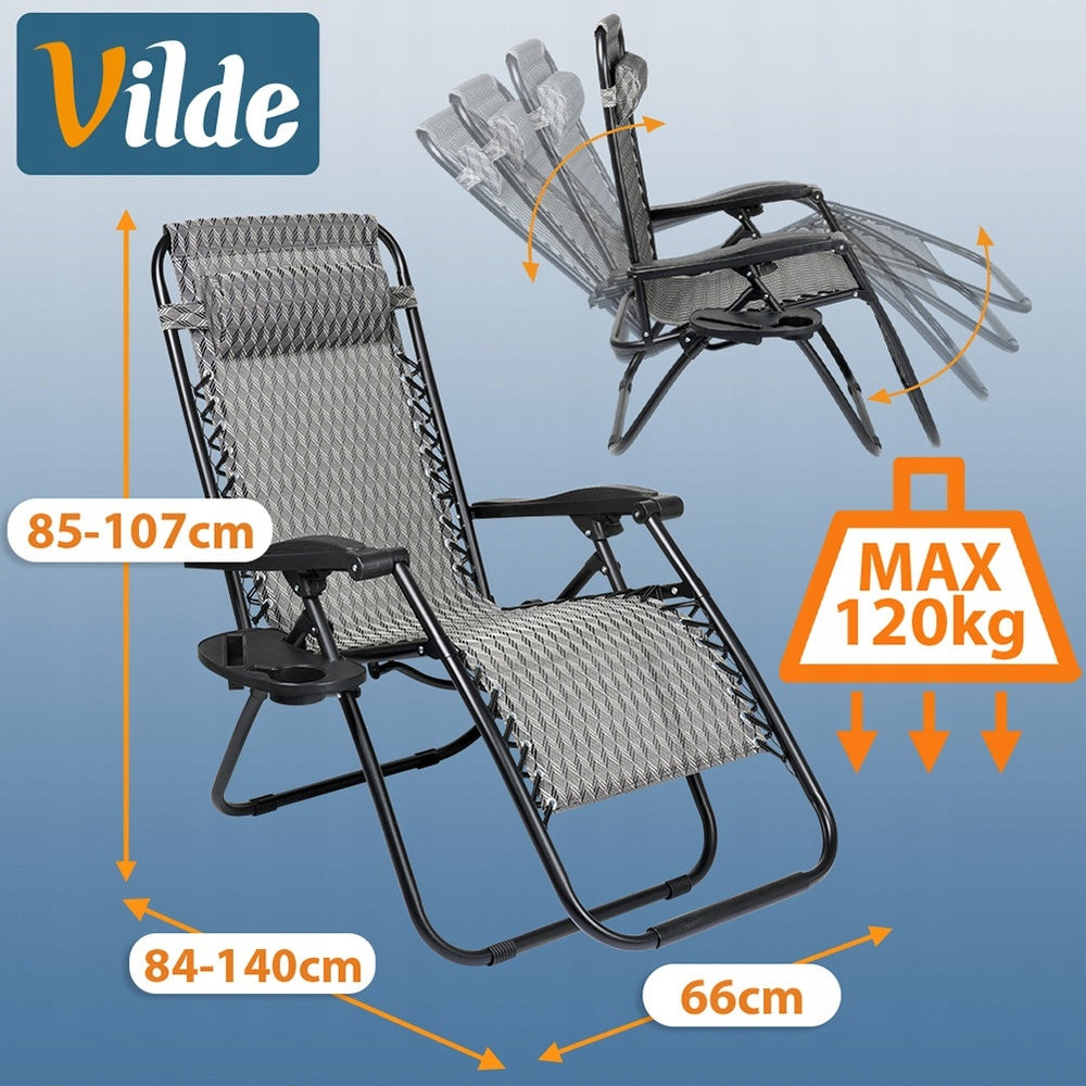 Gravity Garden Sun Lounger Color gray