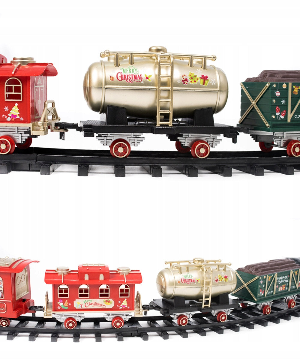 Great Christmas Queue XXL Electric Train Locomotive Smoking Couple Dź Brand no brand