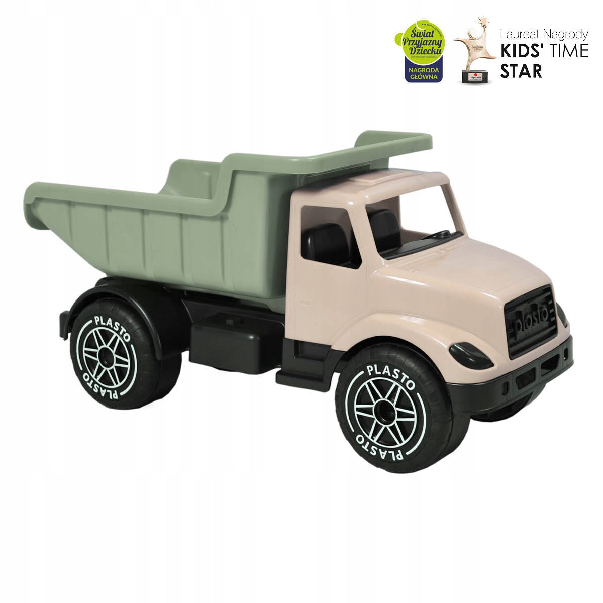 Great tipper 60 cm Quiet wheels Colour soft neutral PLASTO Tactic