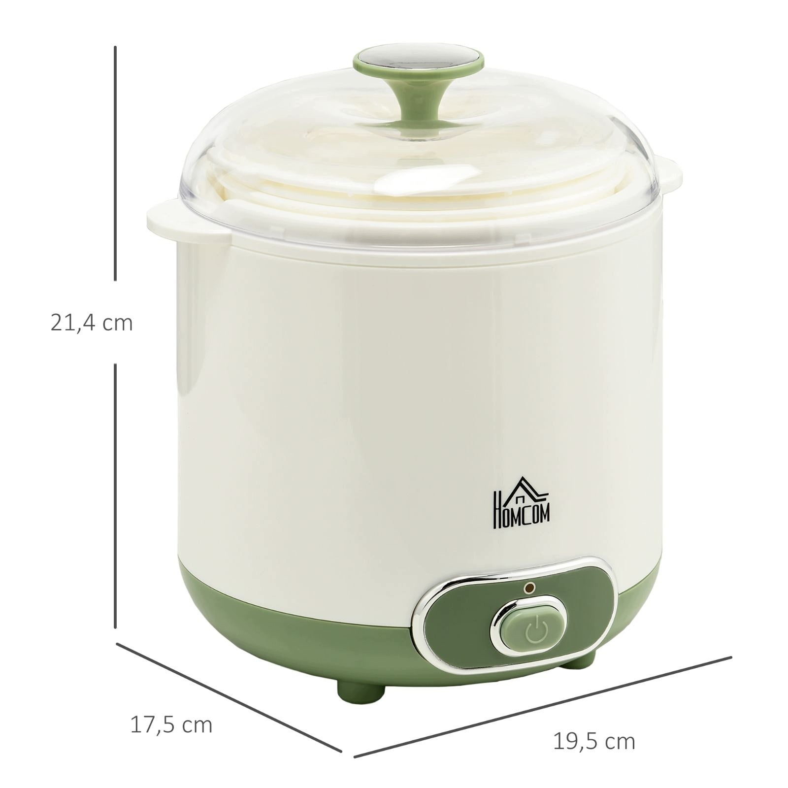 Greek Yogurt Machine 1,5 L, 2 Jars, Strainer, 20 W, White Brand no brand