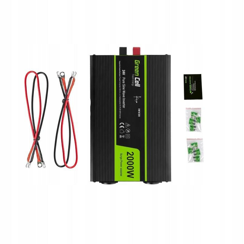 Green Cell 24V to 230V Pure Sine Wave 2000W Effective power 2000 W
