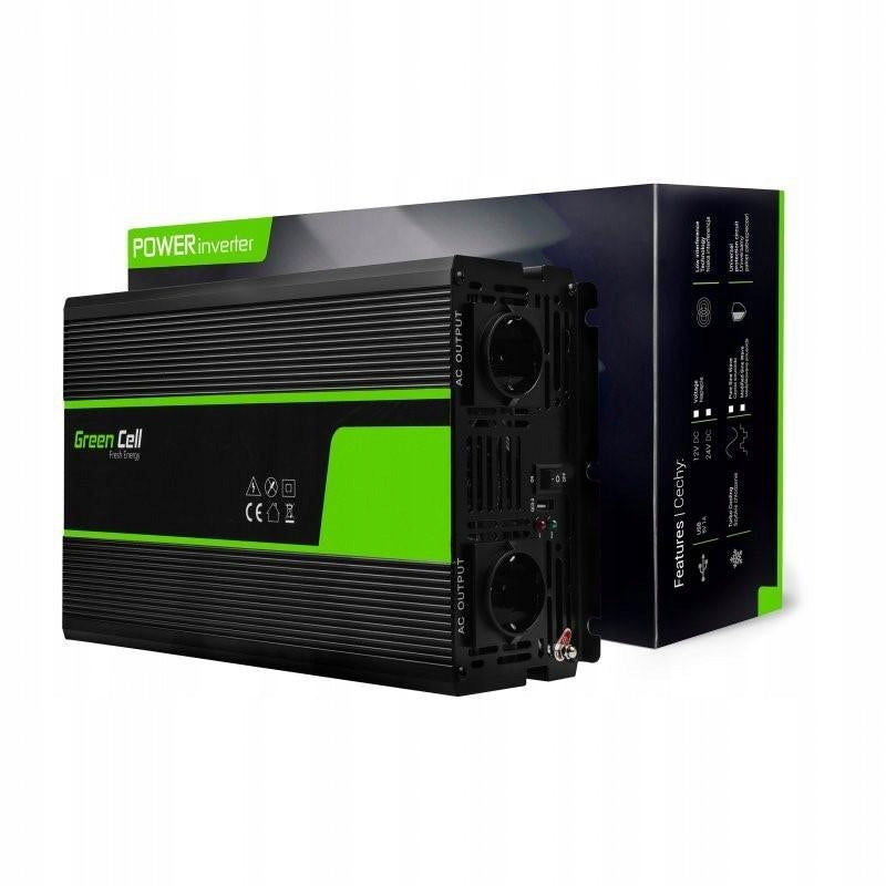 Green Cell 24V to 230V Pure Sine Wave 2000W