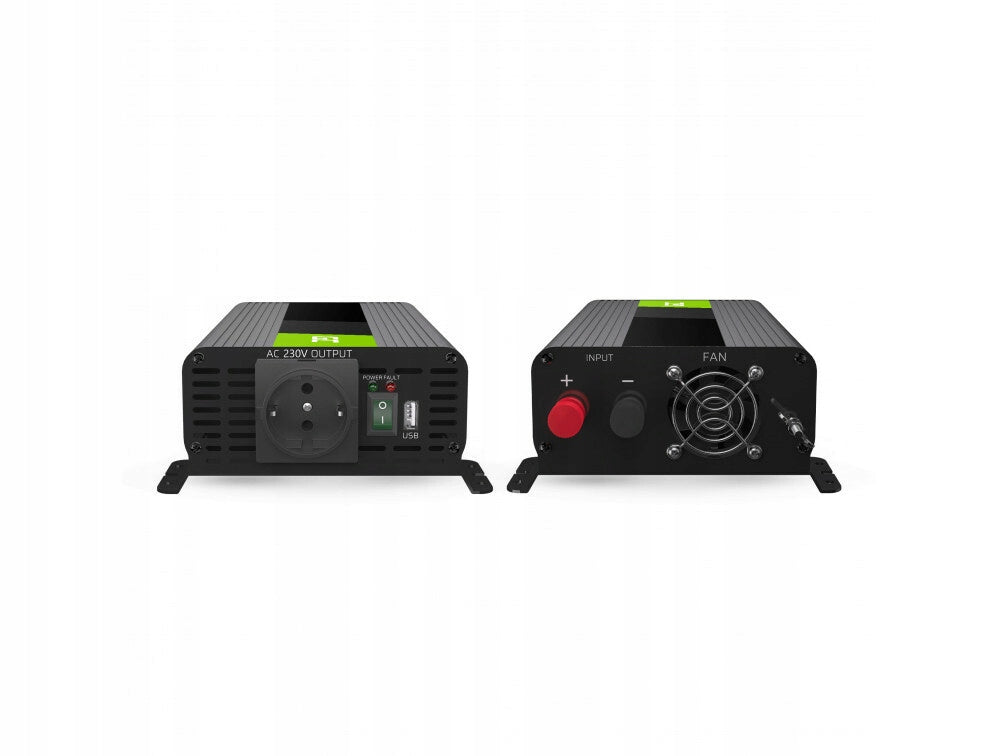 Green Cell INVGC16 automobilový měnič napětí PRO 12V to 230V, 500W / 1000W Effective power 500 W