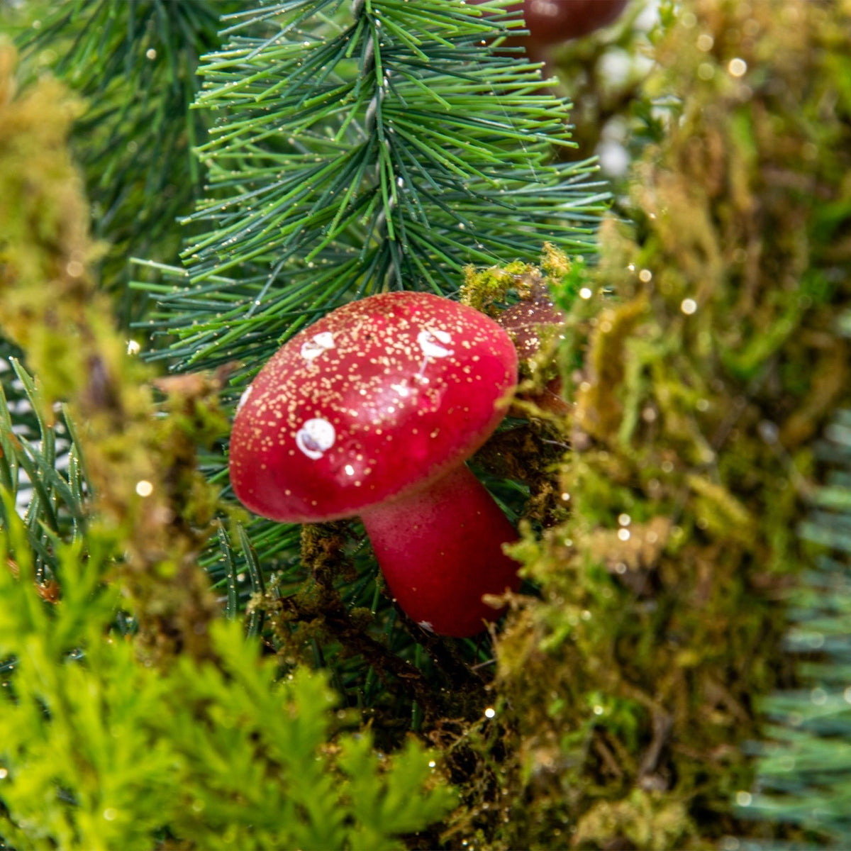 Green Natural Christmas Reed with Moss and Mushrooms 120 cm - PREMIUM Manufacturer code 681062