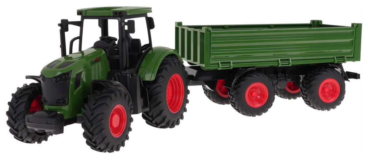 Green Tractor with Trailer Packaging status original