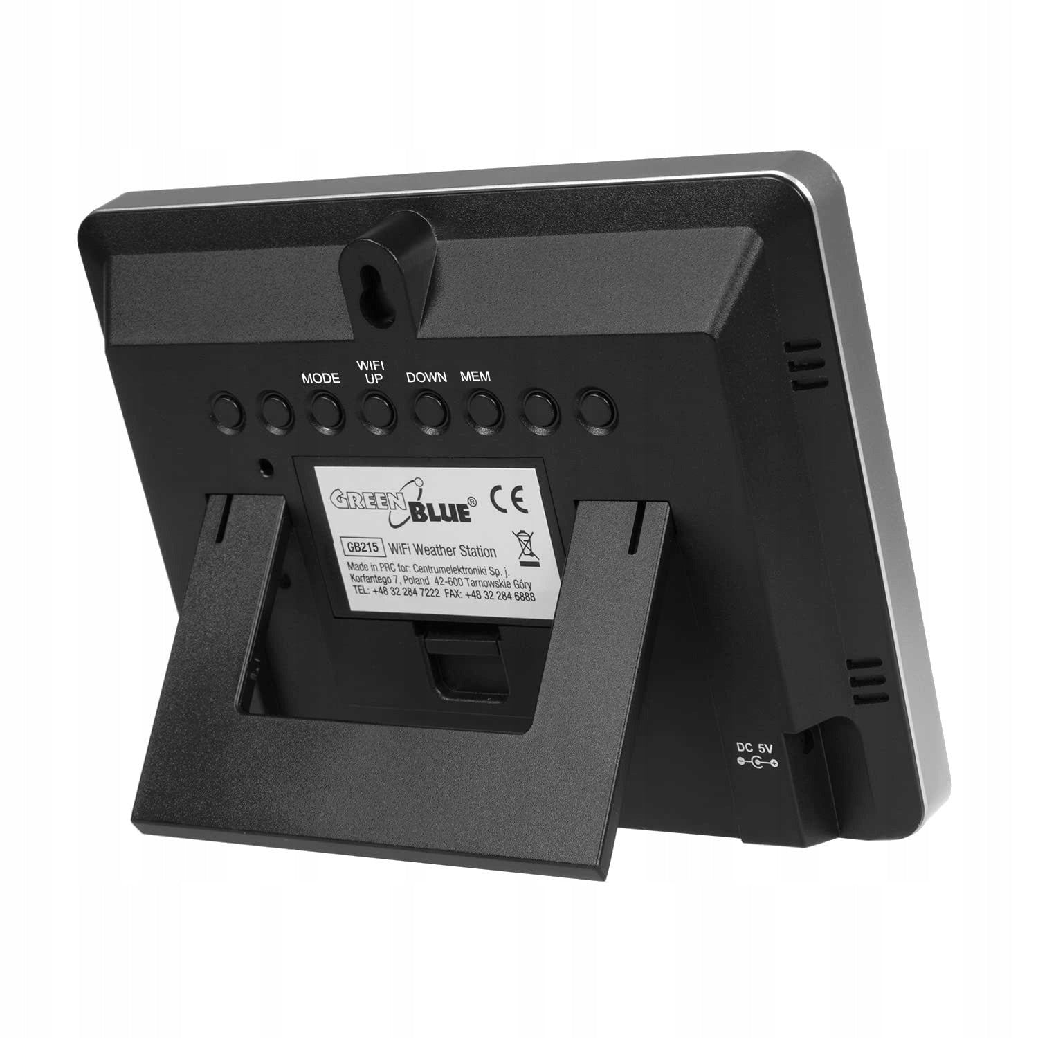 GreenBlue GB215 Weather station WiFi with external sensor black Model GB215