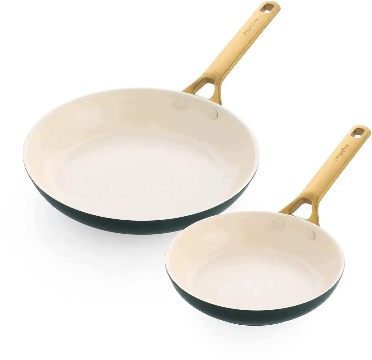 GreenPan Padova 2-Piece Frying Pan Set 20+26cm Pine Green