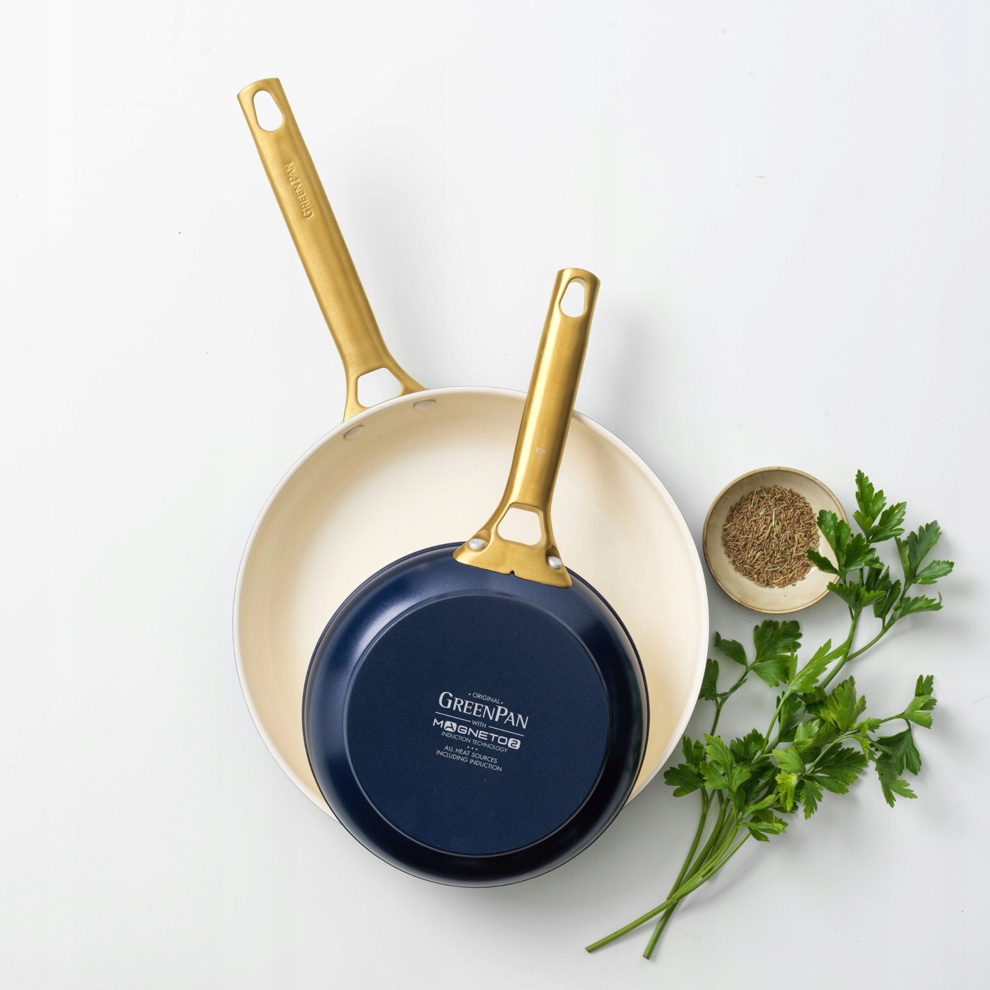 GreenPan Padova Set of 2 pans 20cm 26cm non-stick ceramic Additional information dishwasher safe suitable for ceramic cookers suitable for electric cooker suitable for gas cooker suitable for induction cooker