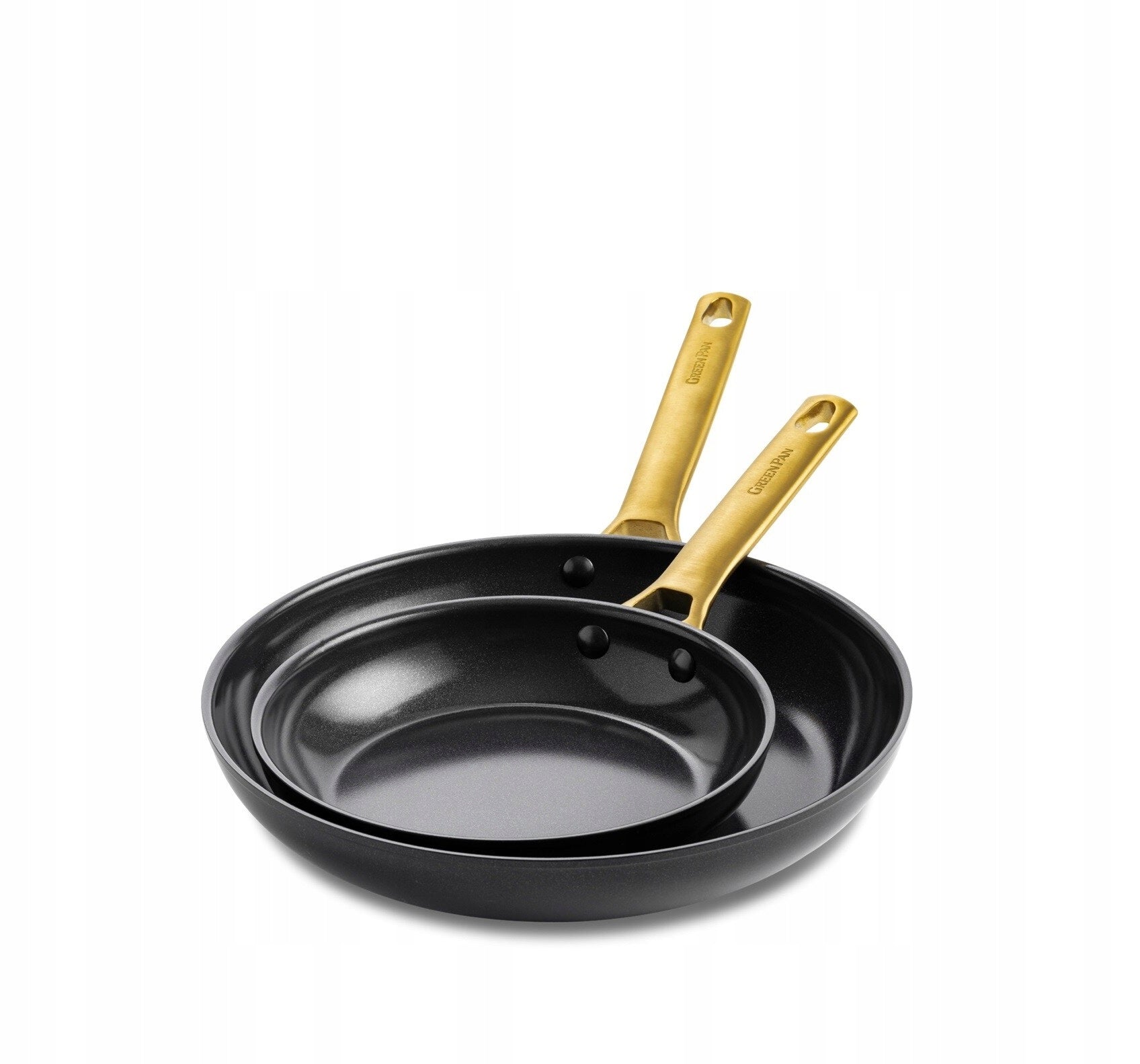 Greenpan Padova Set of 2 pans 20+26cm black