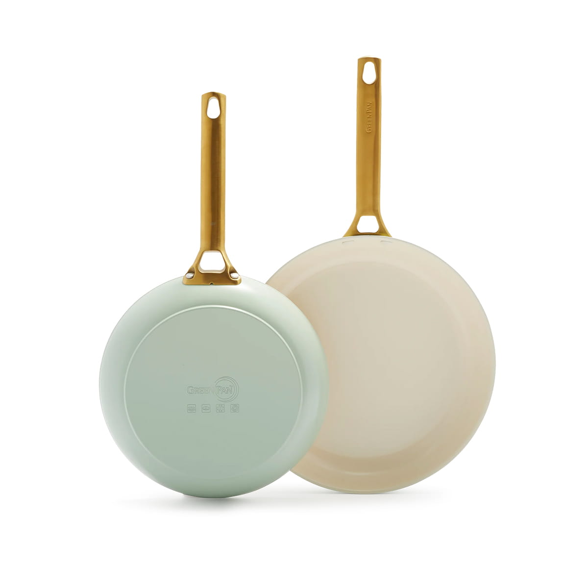 Greenpan Padova Set of 2 pans 20+26cm pastel green