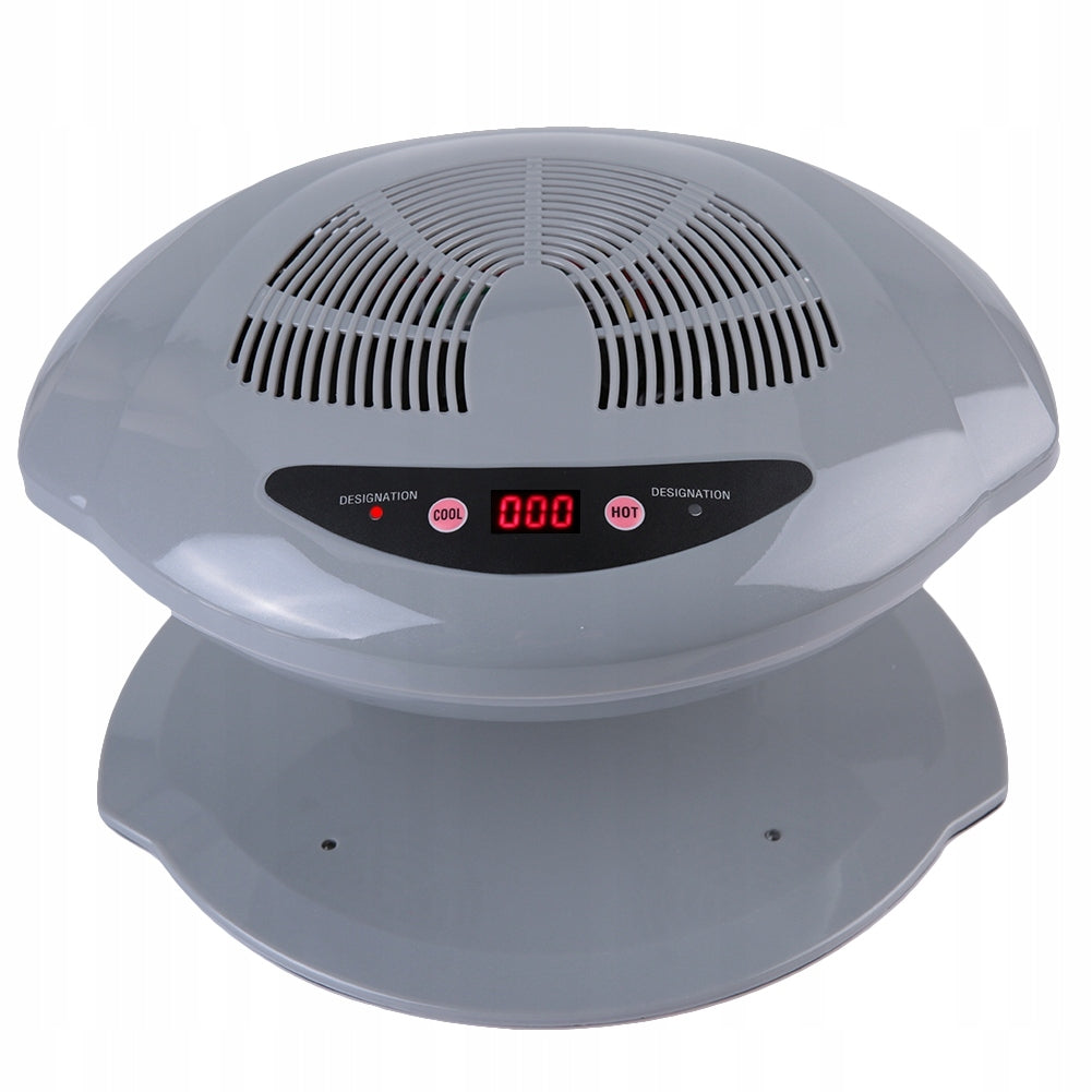 Grey Nail Polish Dryer with 2-in-1 Temperature Sensor, Cool