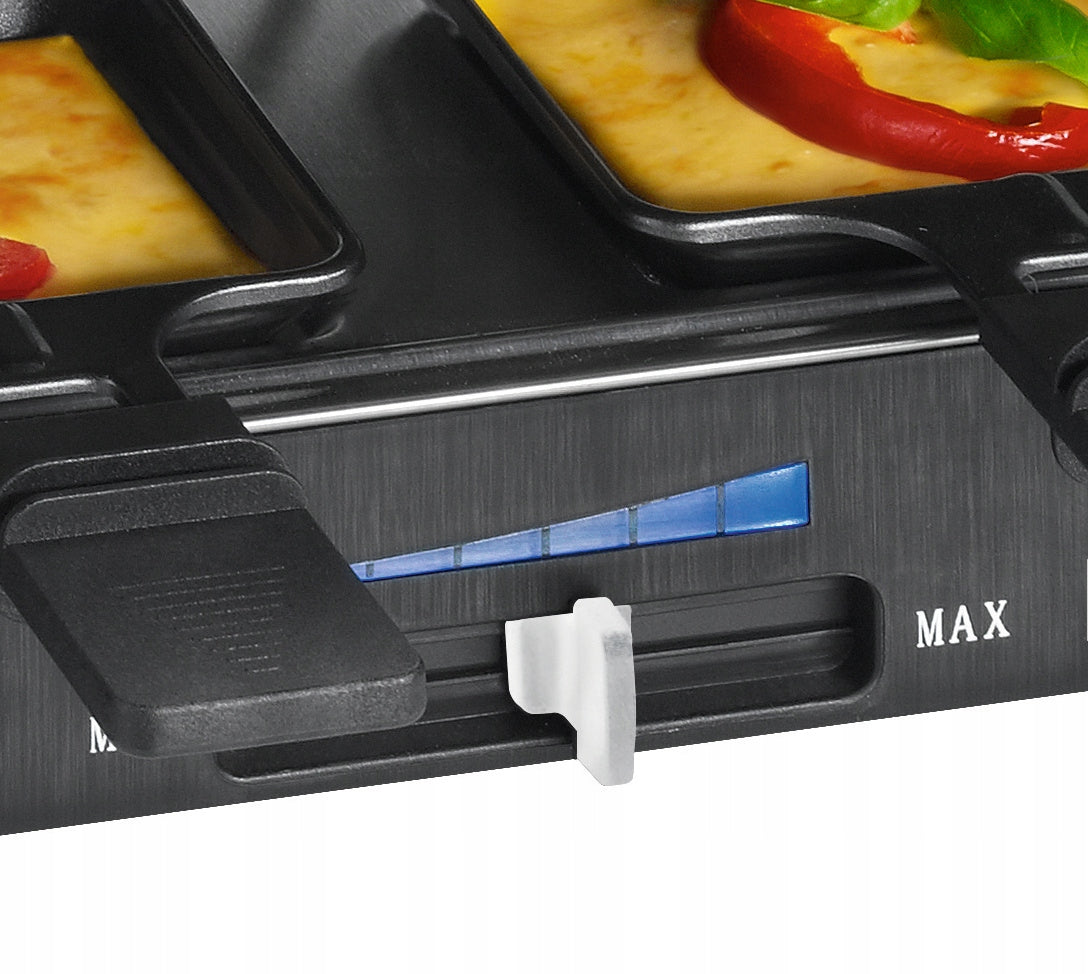 Grill Raclette Clatronic RG1400W Grill Stone 8 Griddles Brand Clatronic