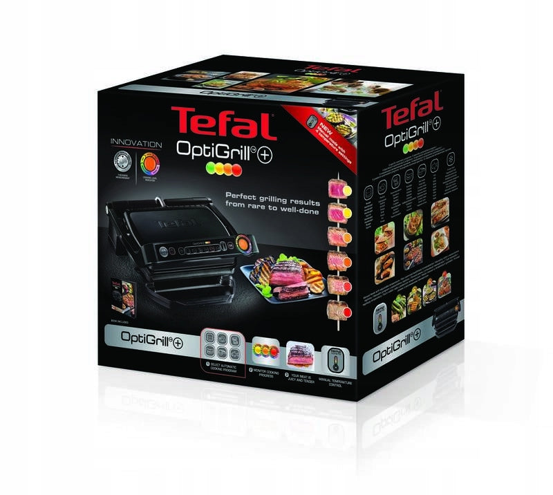 Grill Tefal Optigrill+ GC712834 Black Edition kitchen contact 2000 W Manufacturer code TEFGC712834