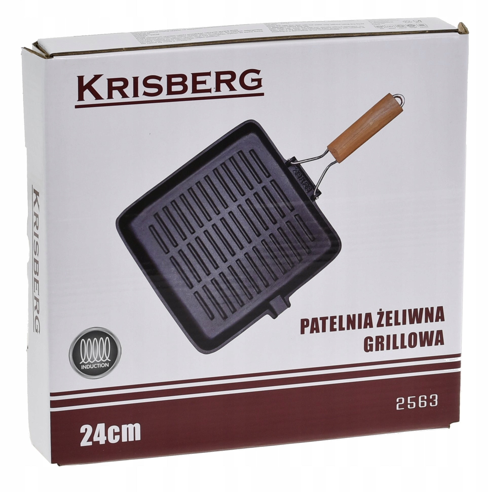 Grill pan Krisber 1 24 cm cast iron Manufacturer code 2563