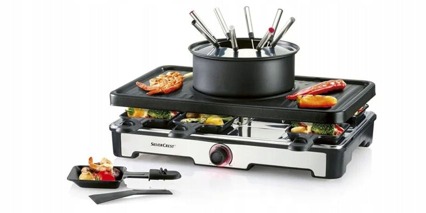 Grill raclette and fondue Silvercrest SRGF 1400 A2, for 8 people Manufacturer code 4335815036798