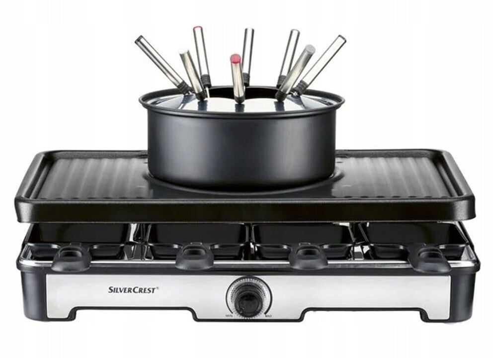 Grill raclette and fondue Silvercrest SRGF 1400 A2, for 8 people