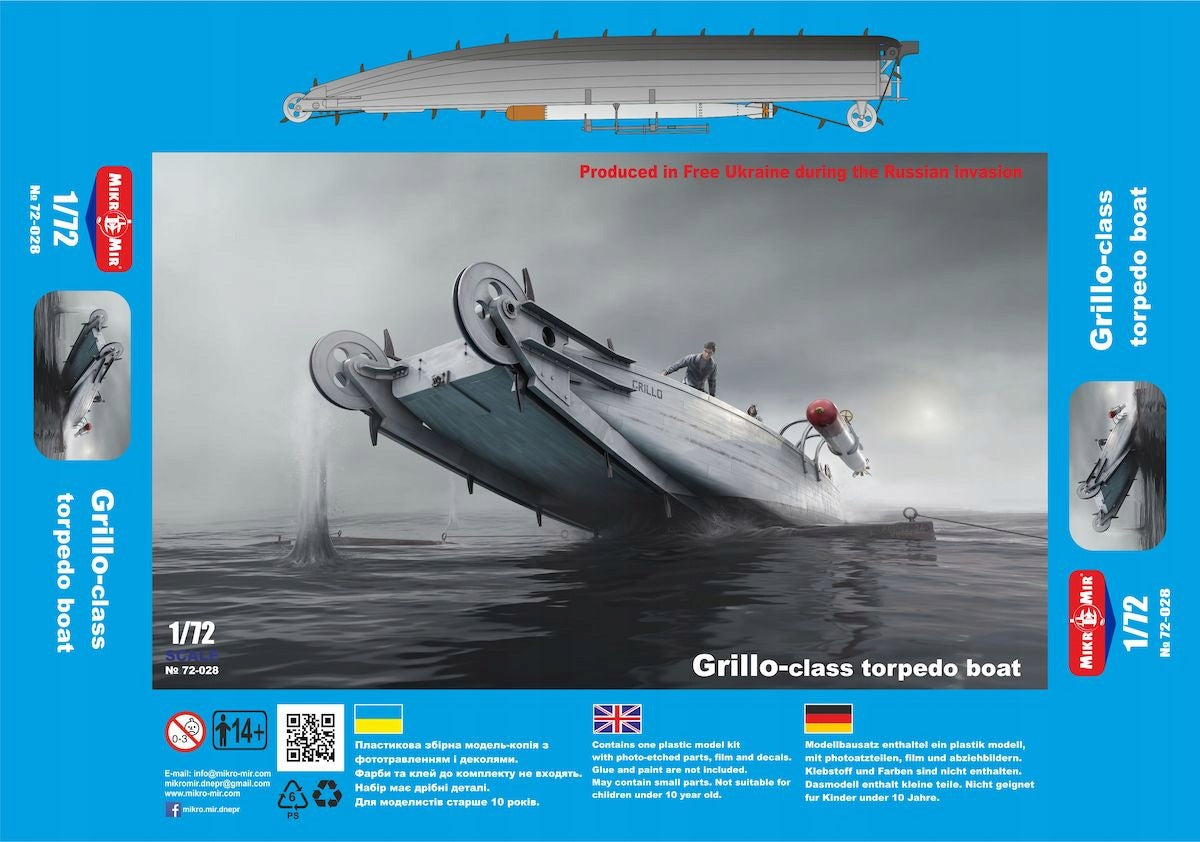 Grillo class torpedo boat - Mikro Mir 72-028 scale 1/72