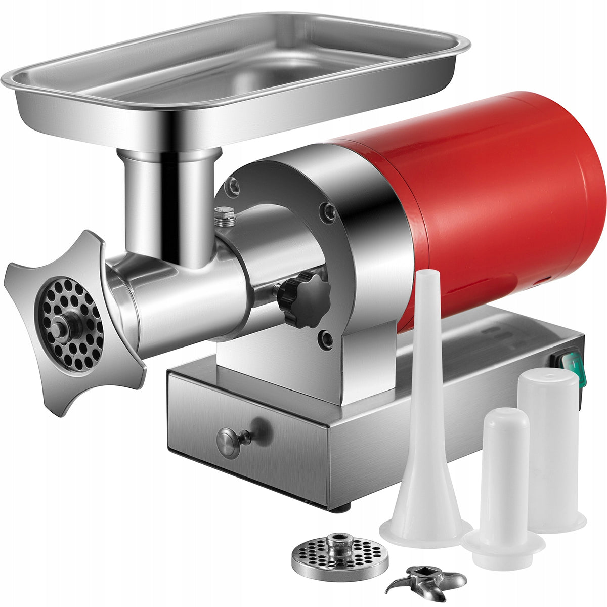 Grinding Machine 300KG/H 1100W Electric Sausage Filling Machine Dominant color silver/gray