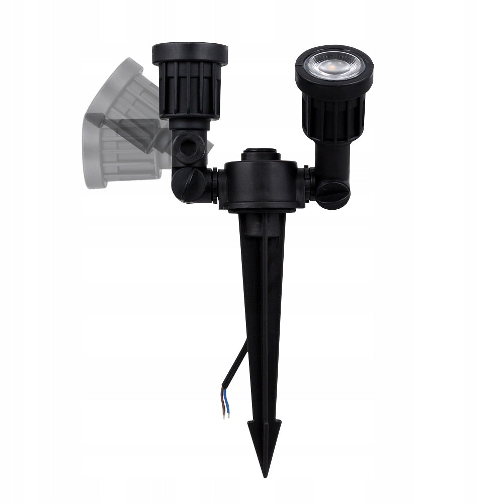 Ground Headlight HAMMERED Garden LED Skewer 2x 5W IP44 WATERPROOF Packaging status original