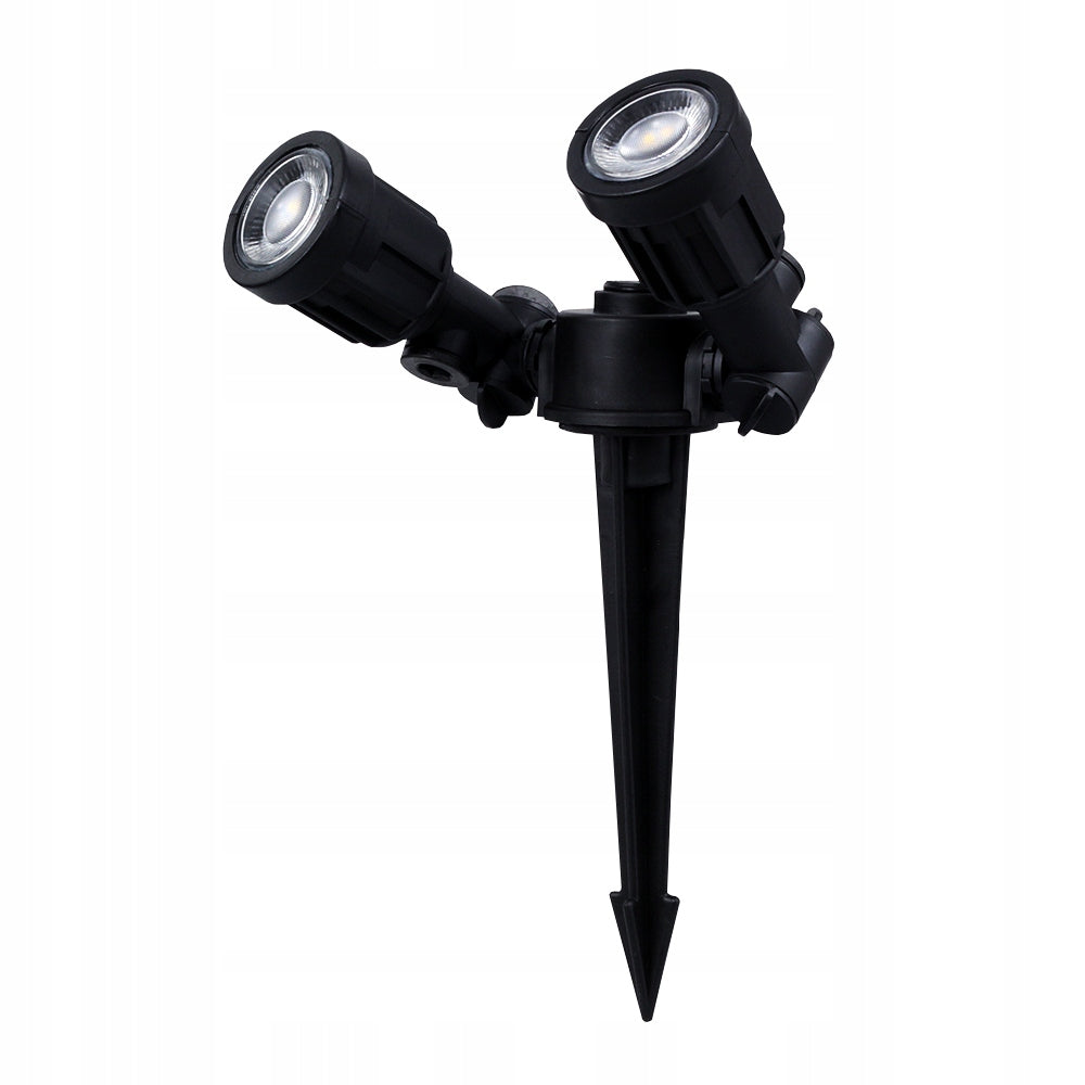 Ground Headlight HAMMERED Garden LED Skewer 2x 5W IP44 WATERPROOF