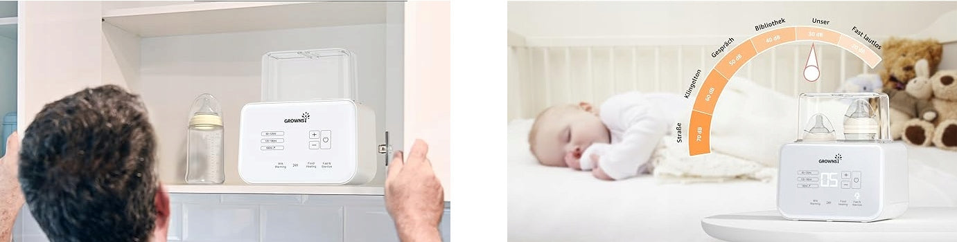 Grownsy Multifunction Heater Manufacturer code Podgrzewacz Butelek Kompaktowy Cichy Bez BPA