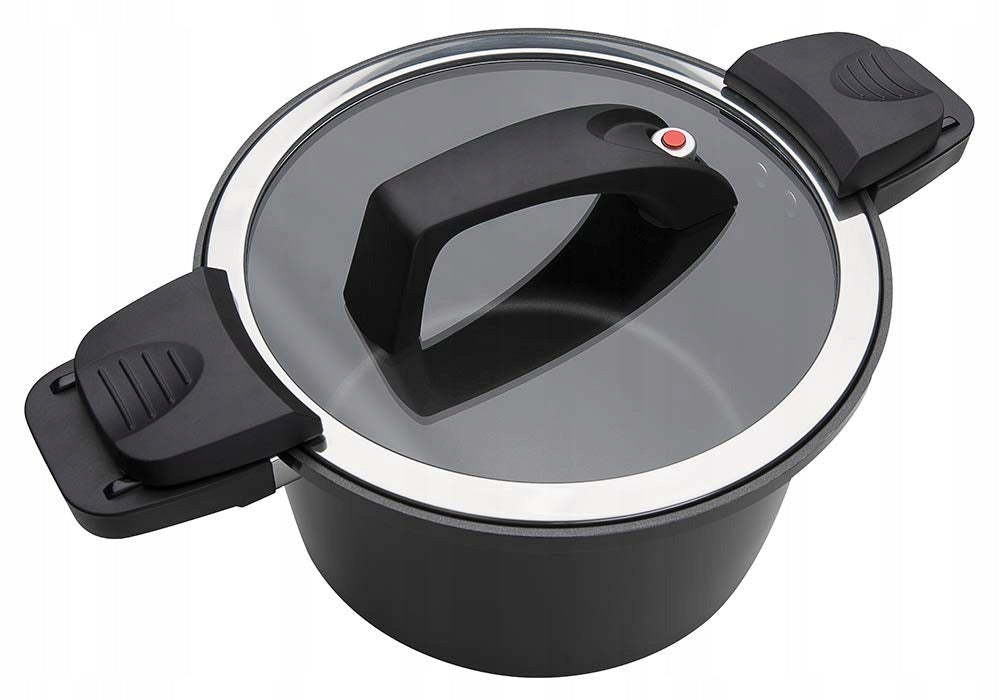 Gsw Energy-saving pot black 24x16cm 6L ceramic aluminum
