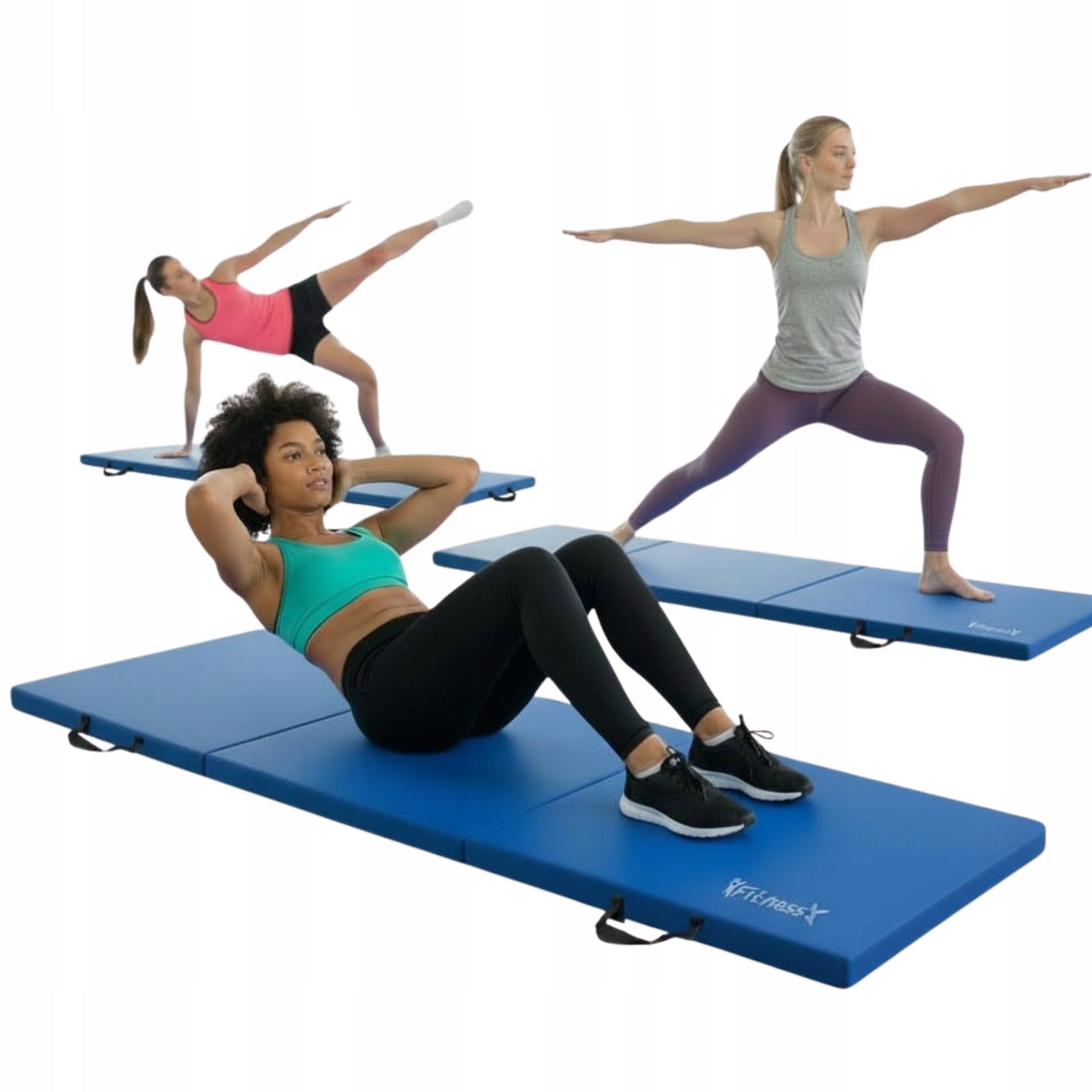 Gymnastic Mattress Folding 180x60x5 cm Fitness-Star Premium Blue Brand Fitness-star