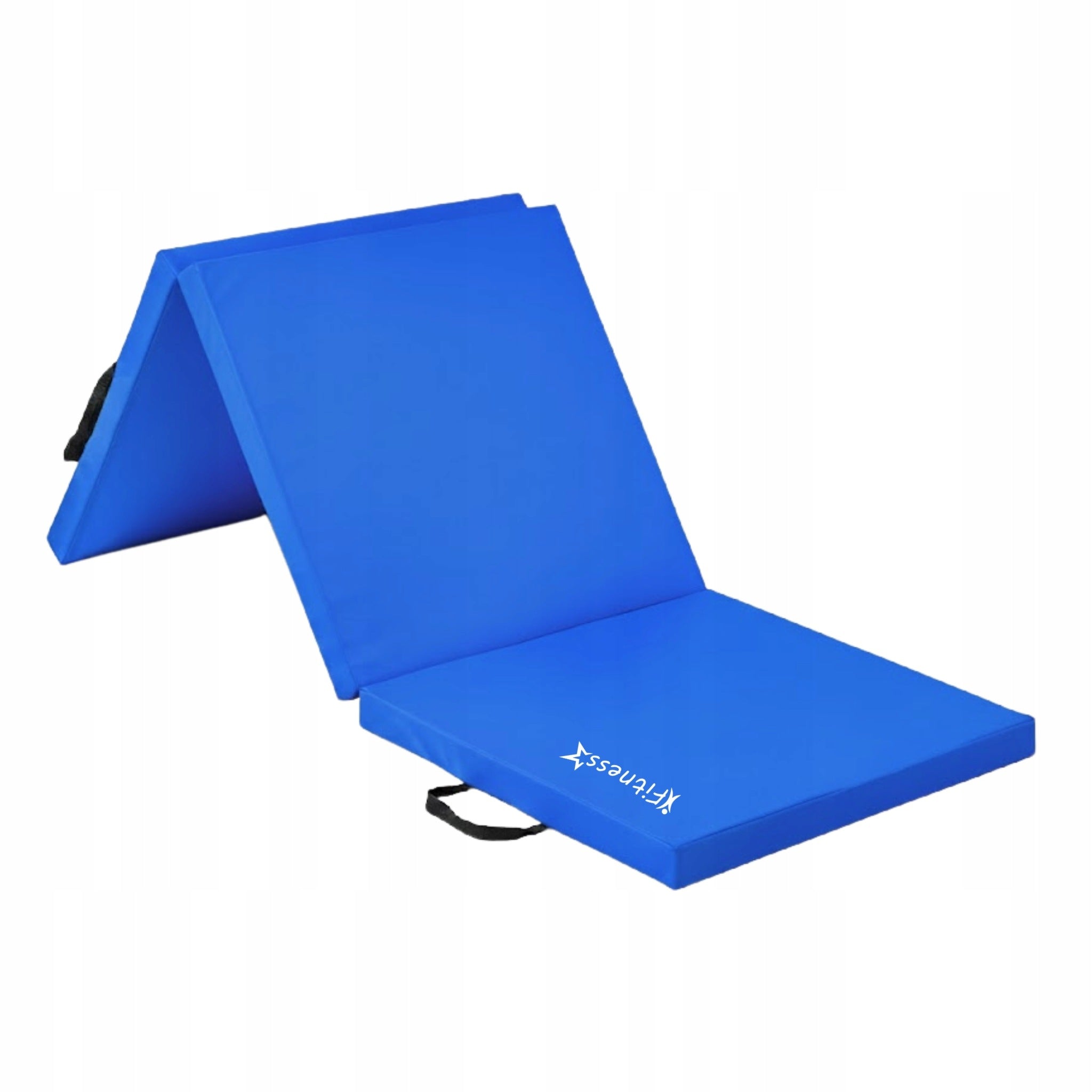 Gymnastic Mattress Folding 180x60x5 cm Fitness-Star Premium Blue Length 180 cm