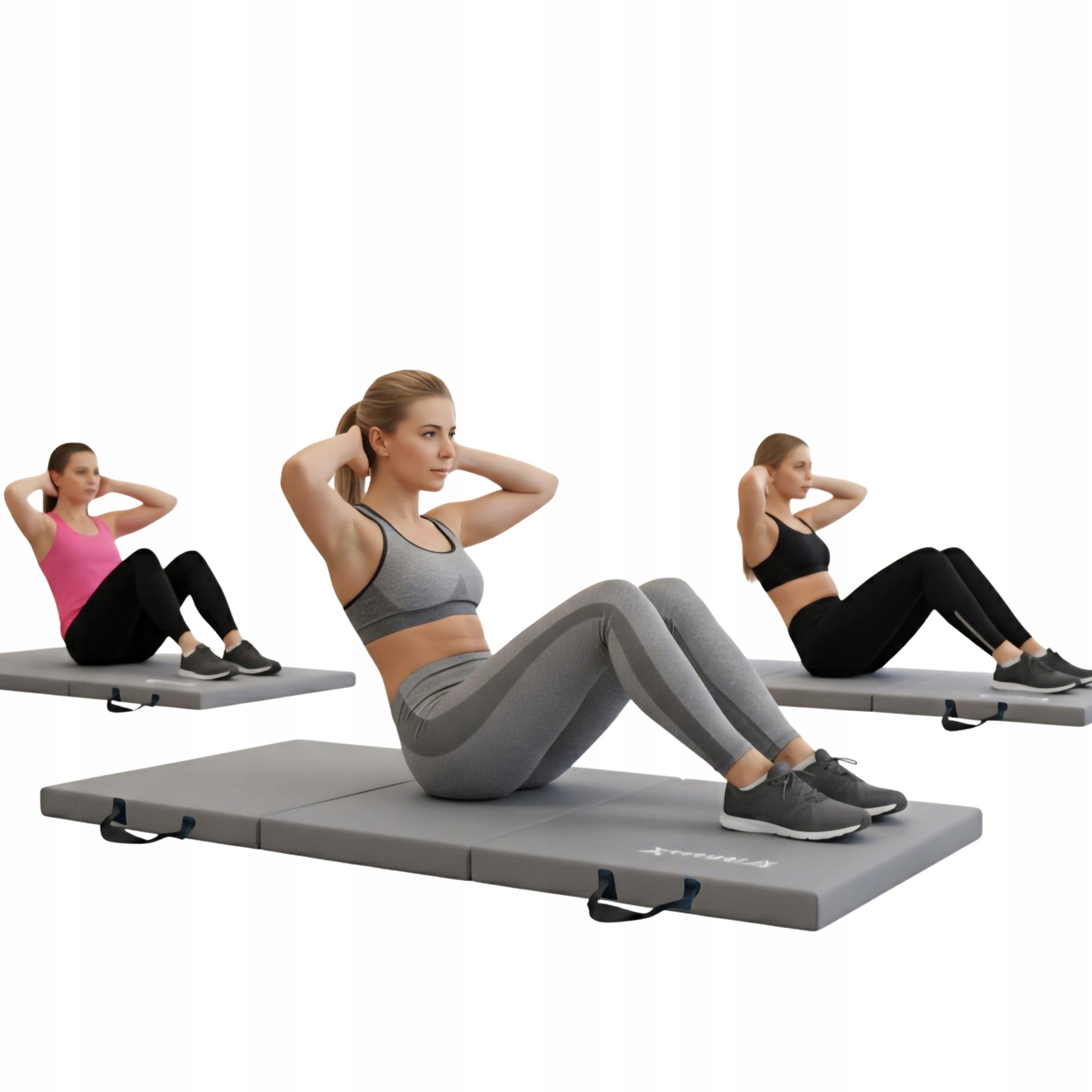 Gymnastic Mattress Folding 180x60x5 cm Fitness-Star Premium Grey Manufacturer code 1006