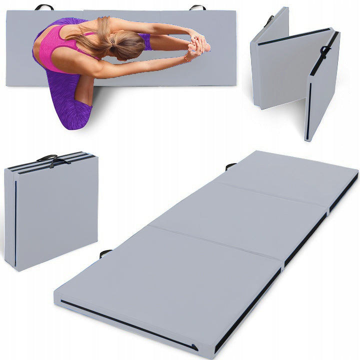 Gymnastic Mattress Folding 180x60x5 cm Fitness-Star Premium Grey