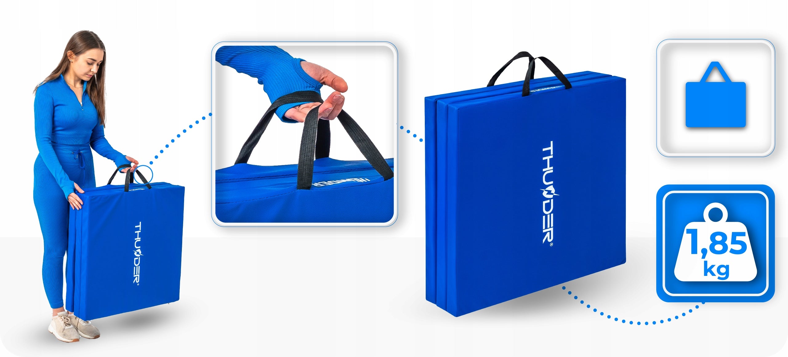 Gymnastic Mattress Folding Multifunctional Gymnastic Mat 180x60x5 EAN (GTIN) 5906765562553