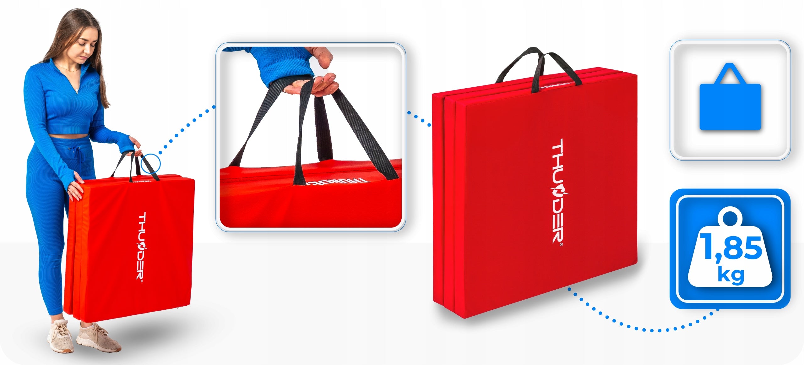 Gymnastic Mattress Folding Solid Gymnastic Mat for Kids 180x60x5 EAN (GTIN) 5906765562577
