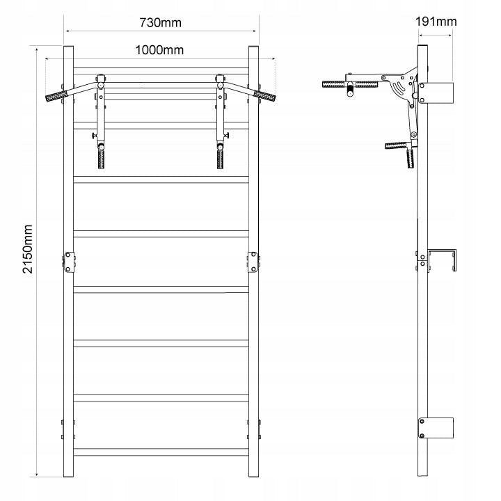 Gymnastic Pull-Up Ladder Bar for Kids and Adults Manufacturer code KSSL097