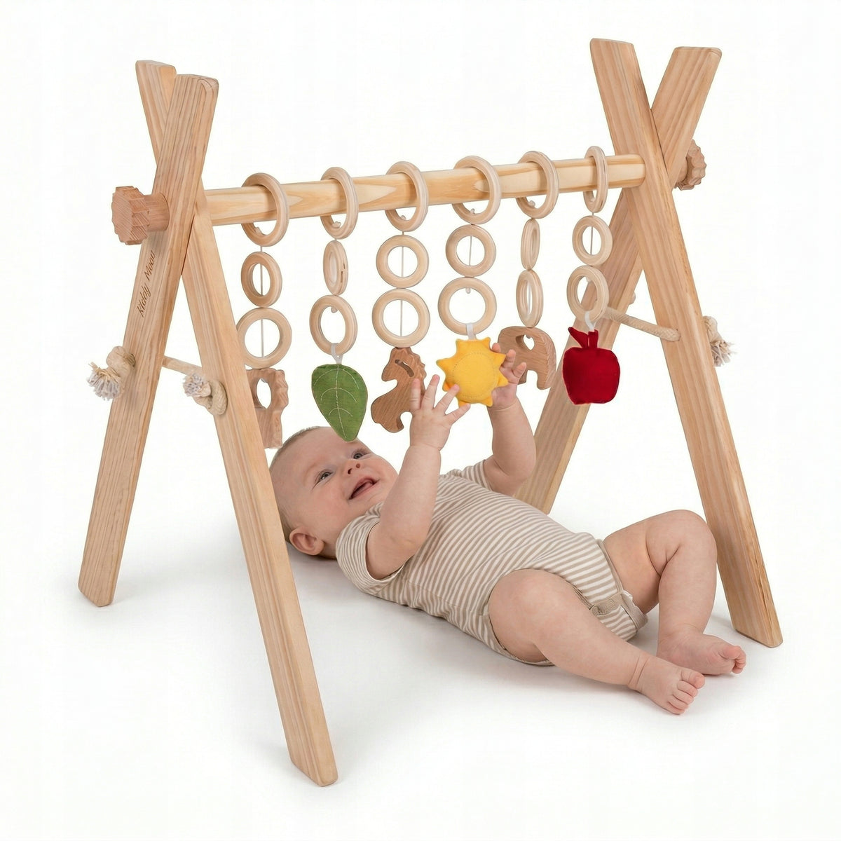 Gymnastic Stand Educational Wooden BABY GYM Pendants KiddyMoon