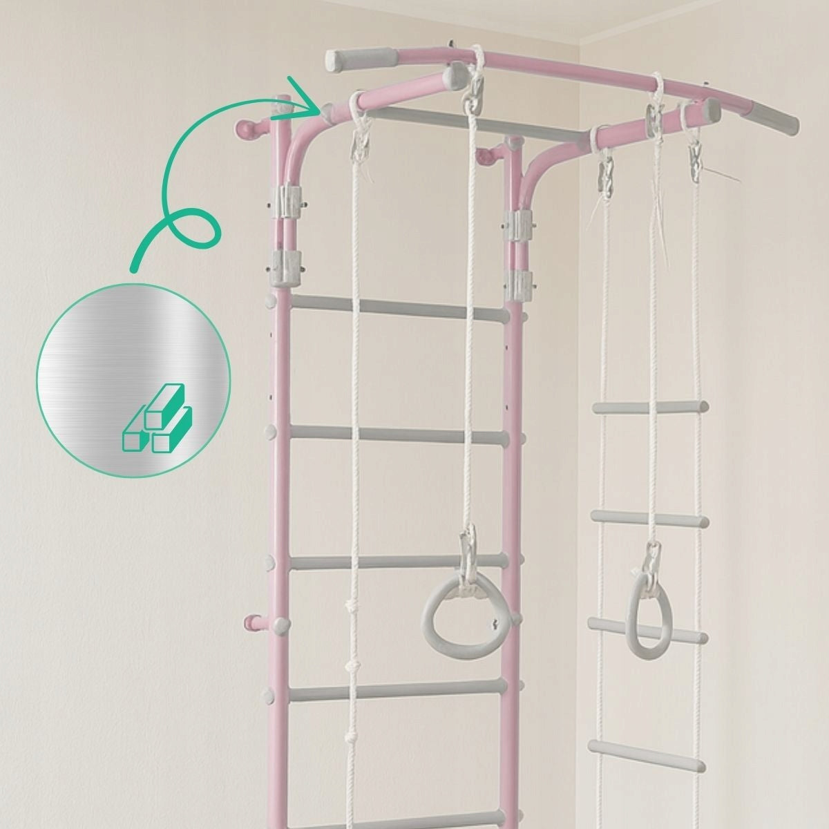 Gymnastic ladder Gamma Pastel 2 - pink Brand Gamma