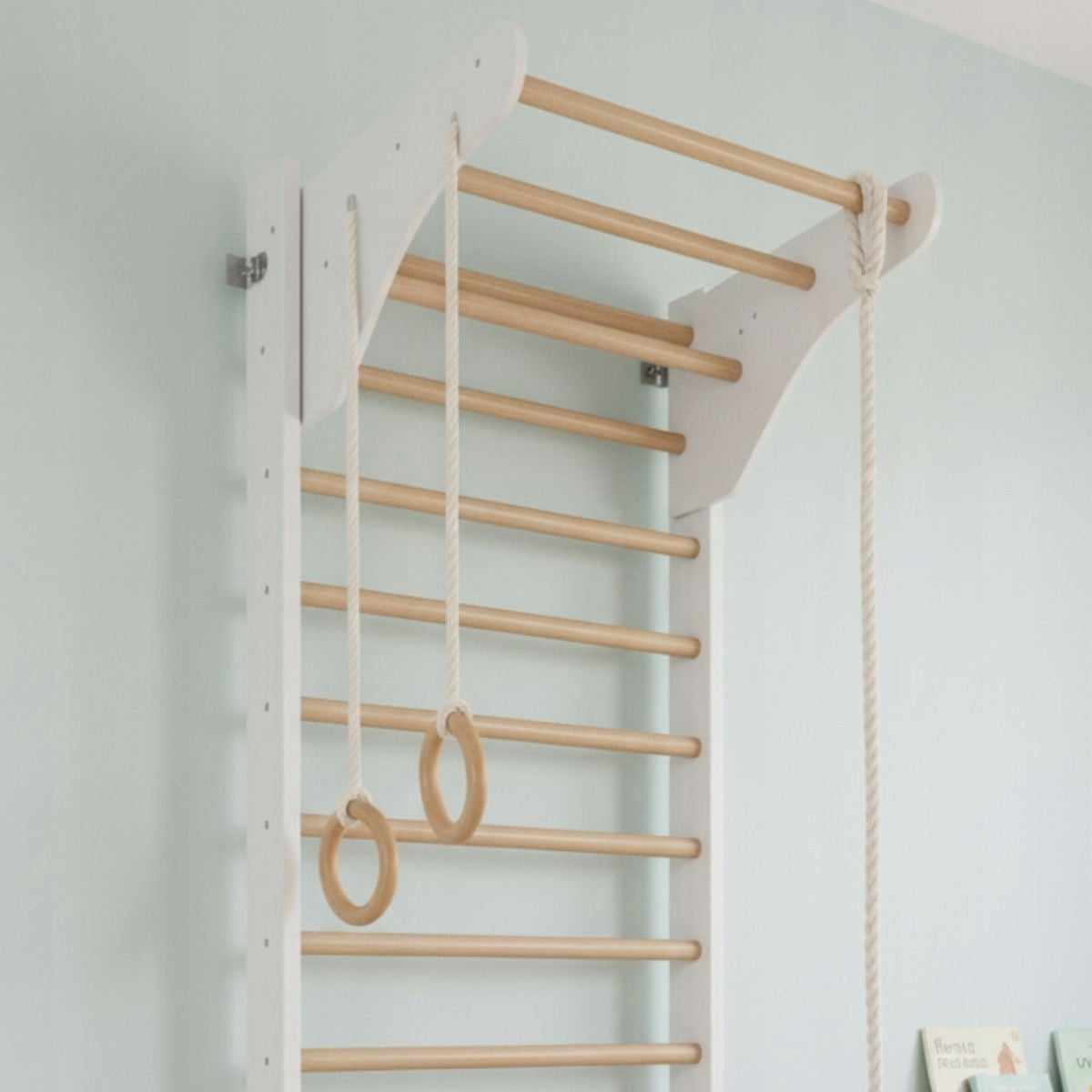 Gymnastic ladder Kinder Wood white-wood Brand Małpiszon