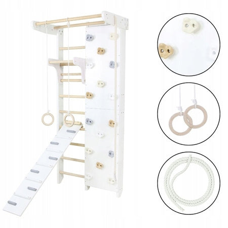 Gymnastic ladder Kombik 2 | Accessories | White-wood |225 cm Model Kombik 2