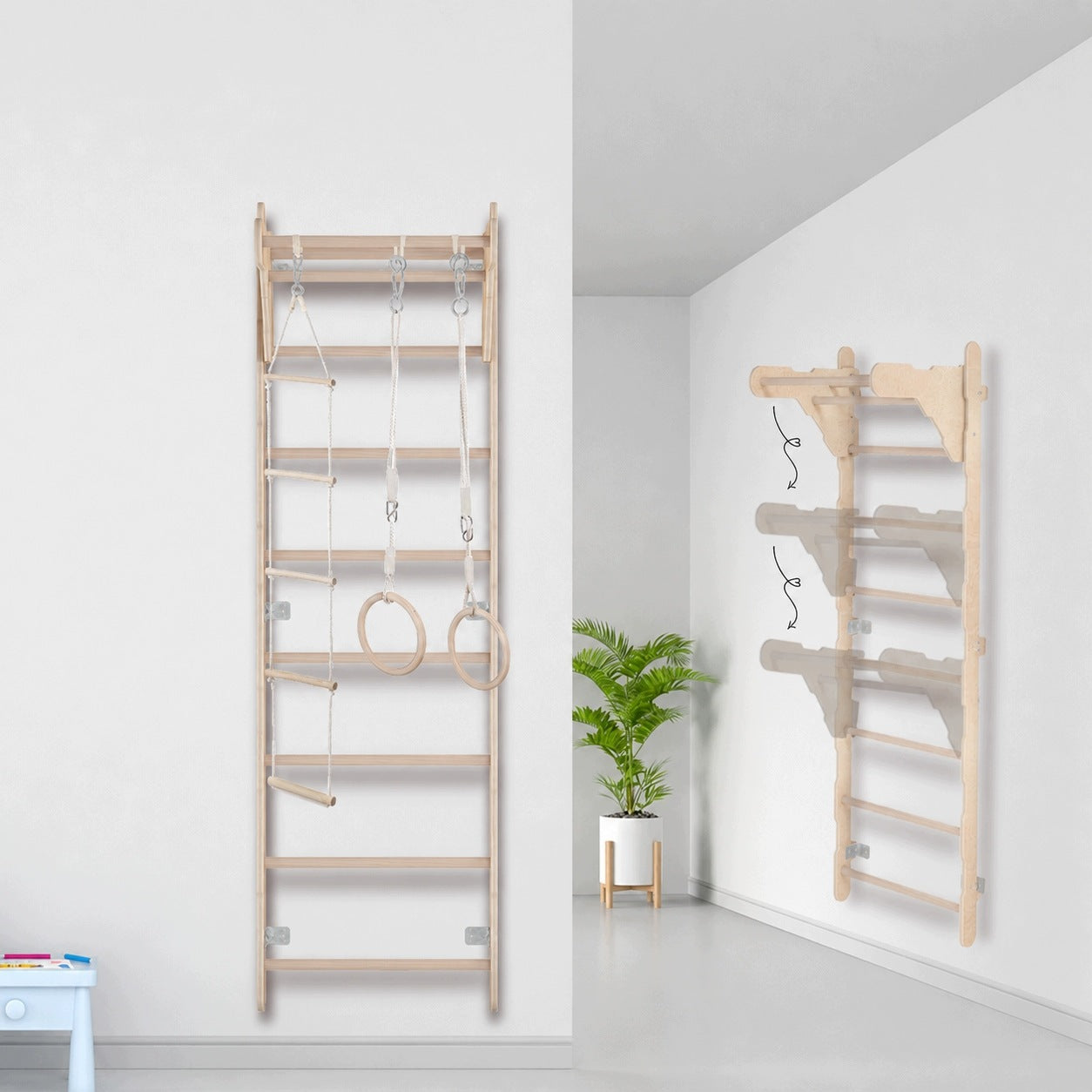 Gymnastic ladder + Mattress, Rope ladder, Gymnastic ringo Manufacturer code DRAB/SC_COMBO-SK-B