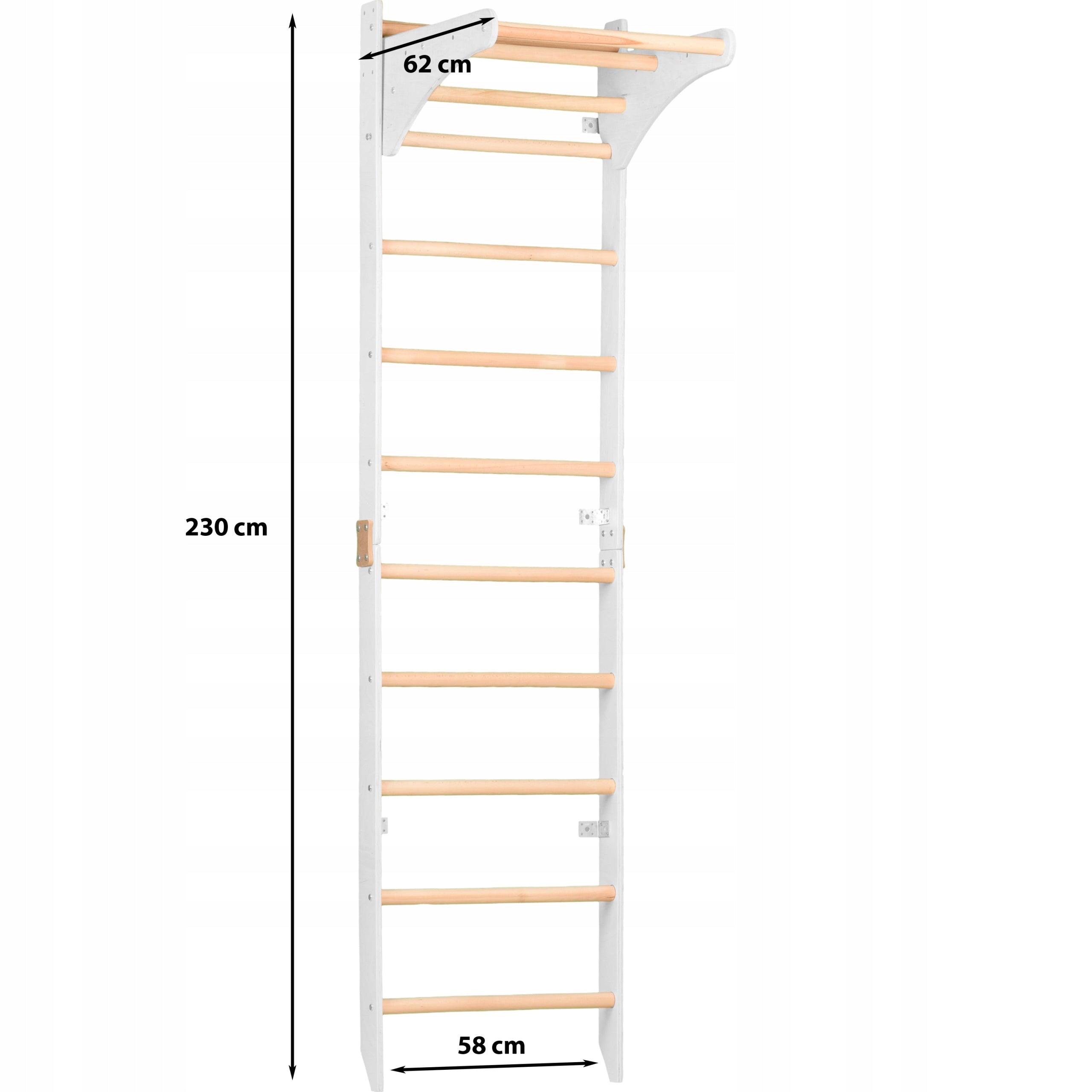 Gymnastic ladder RINAGYM SPR C Pure 230 cm white adjustable bar Manufacturer code 5903206628038