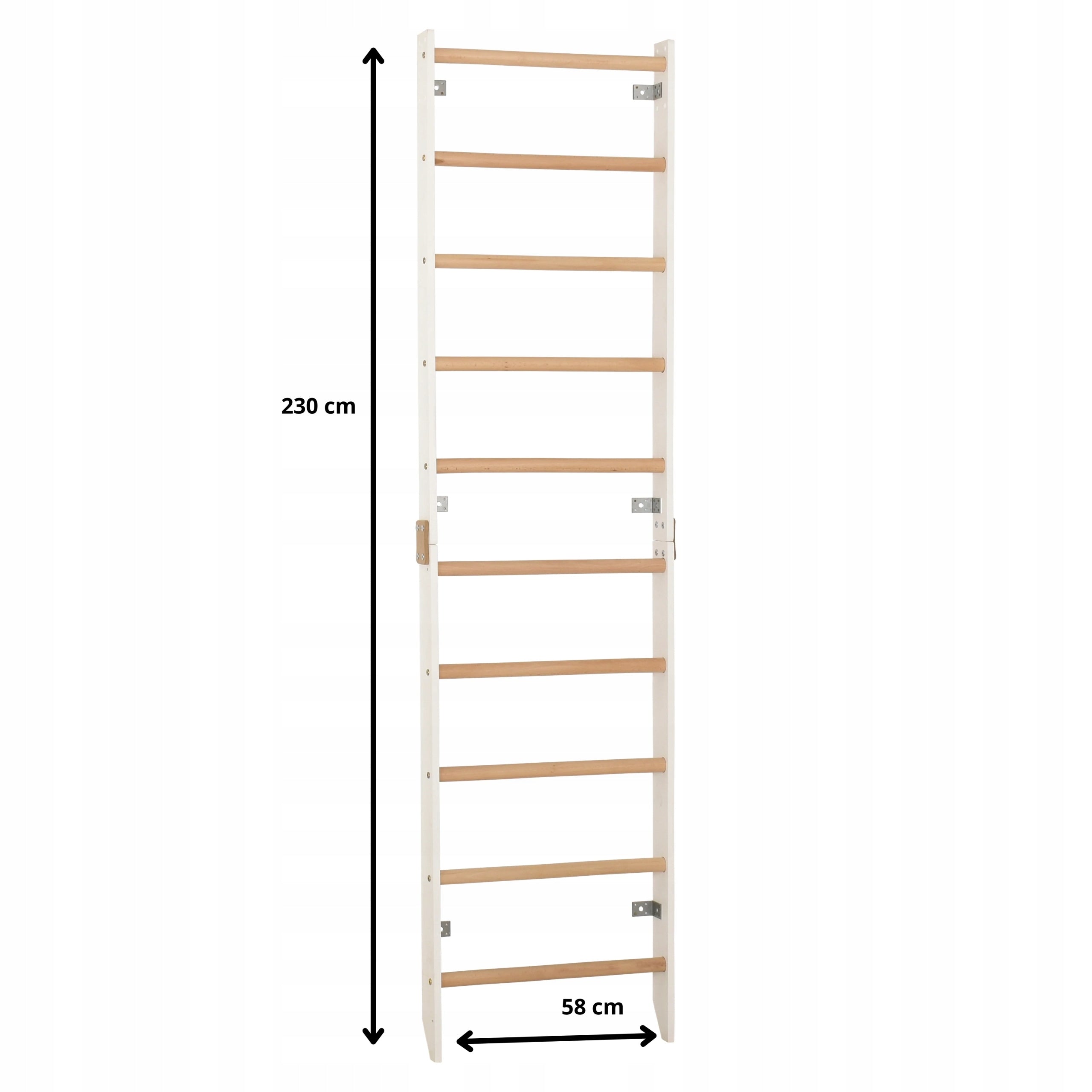 Gymnastic ladder SPR H White wooden 230 cm x 58 cm for home Manufacturer code RNG SPR H white