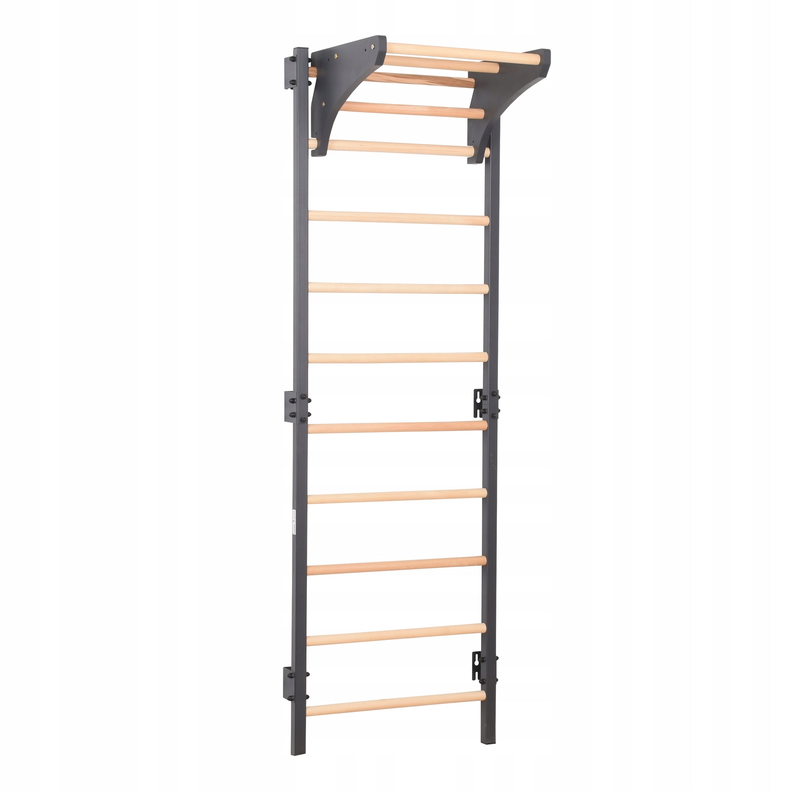 Gymnastic ladder STEEL Graphite – Metal + Wooden rungs Manufacturer code RNG STEEL KOM 2 grafit