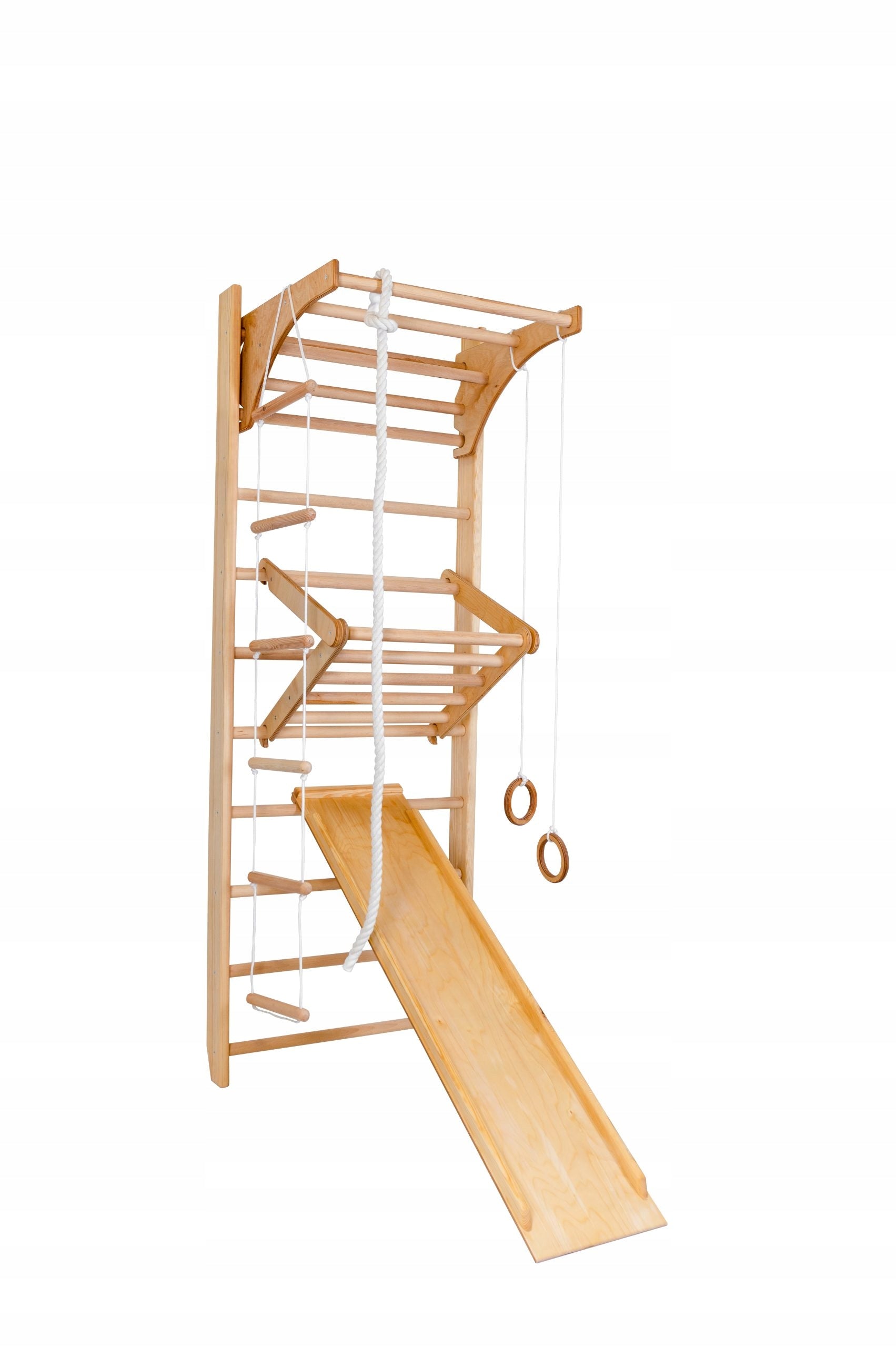 Gymnastic ladder corrective set for children 220 cm Manufacturer code PELLTECH-COMBI-NATURAL-WOOD-220